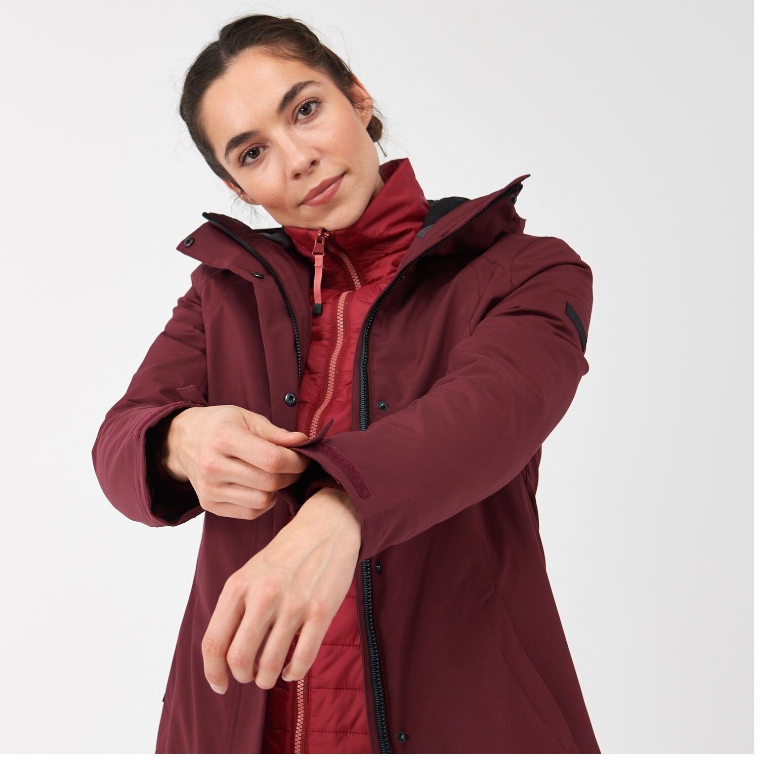 in Doppeljacke IV 1 für Damen Weinrot Regatta Denbury 3 Outdoorjacke