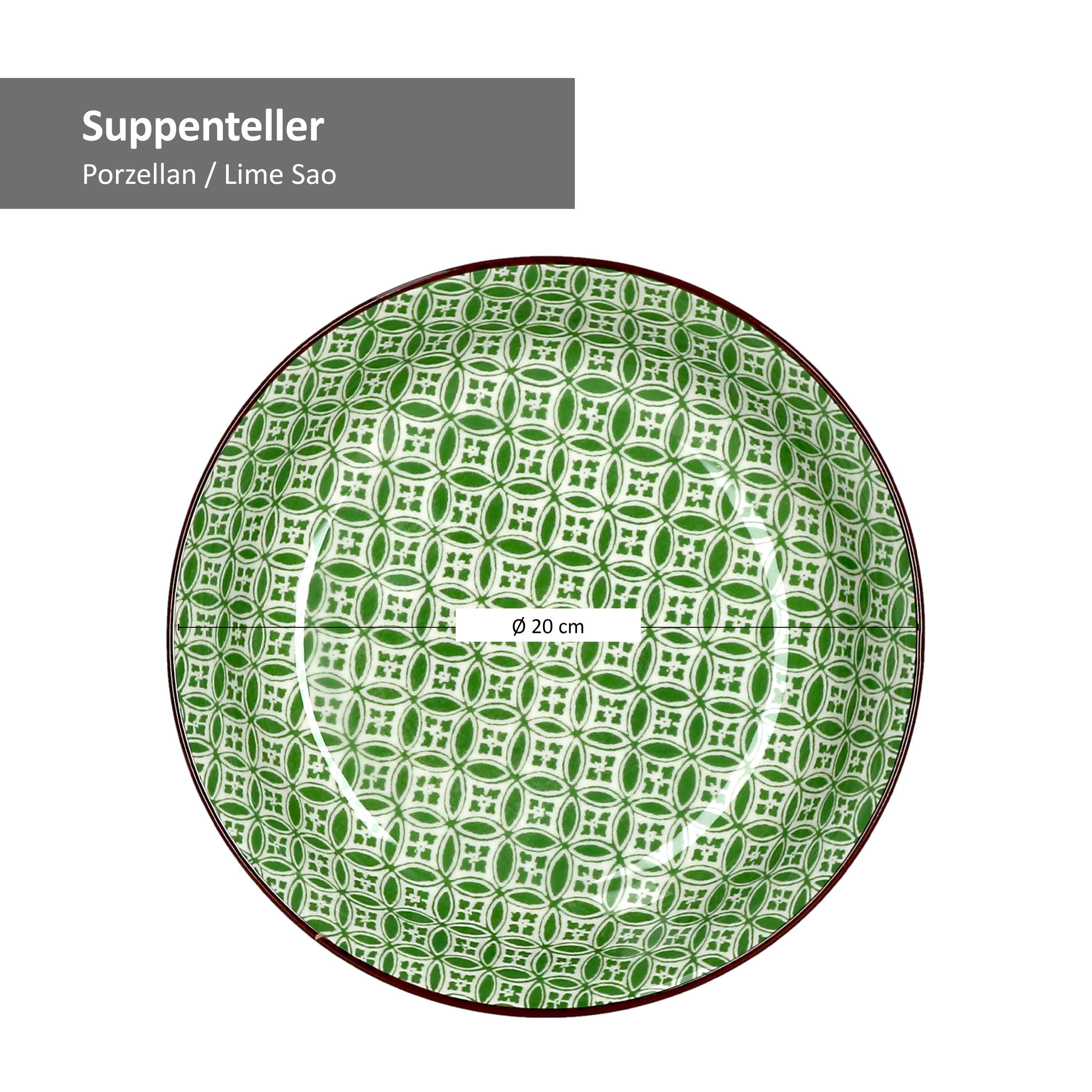 Ritzenhoff & Breker Suppenteller 4er Set Suppenteller 20cm Lime Sao - Ritzenhoff 744873