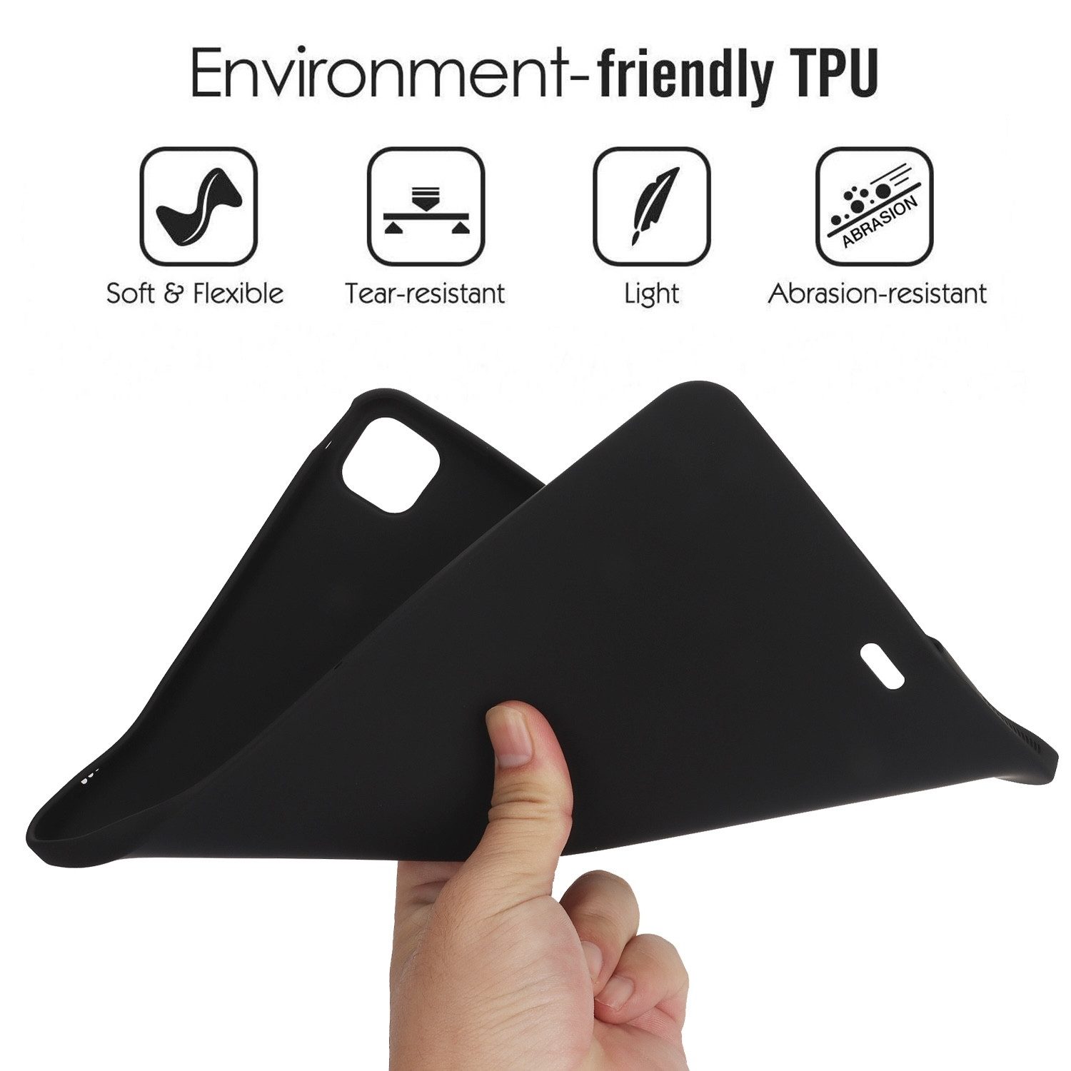 Wigento Tablet-Hülle Für Xiaomi Redmi Pad 2 / SE 11" TPU Silikon ultra dünn Schwarz