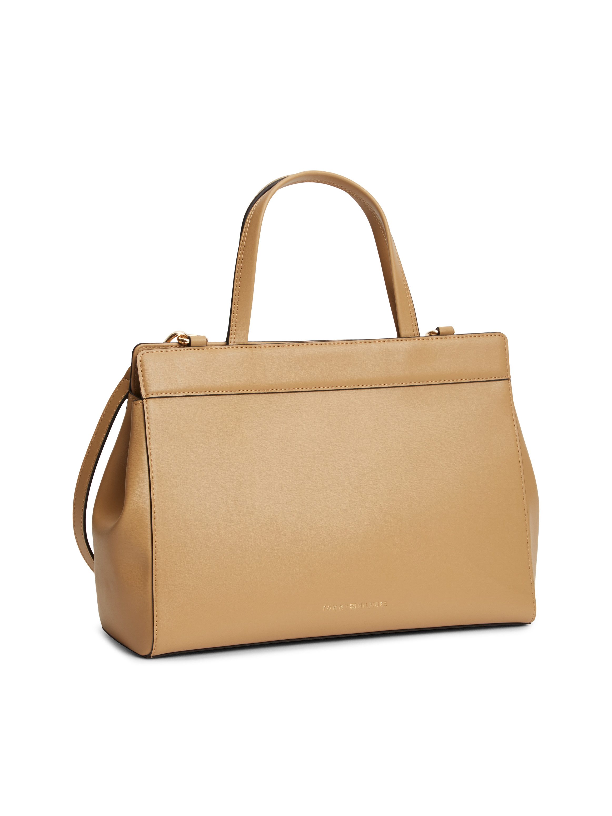 Tommy Hilfiger Henkeltasche TH MODERN SATCHEL, Damen Tragetasche, Umhängetasche, mit goldfarbenen Details