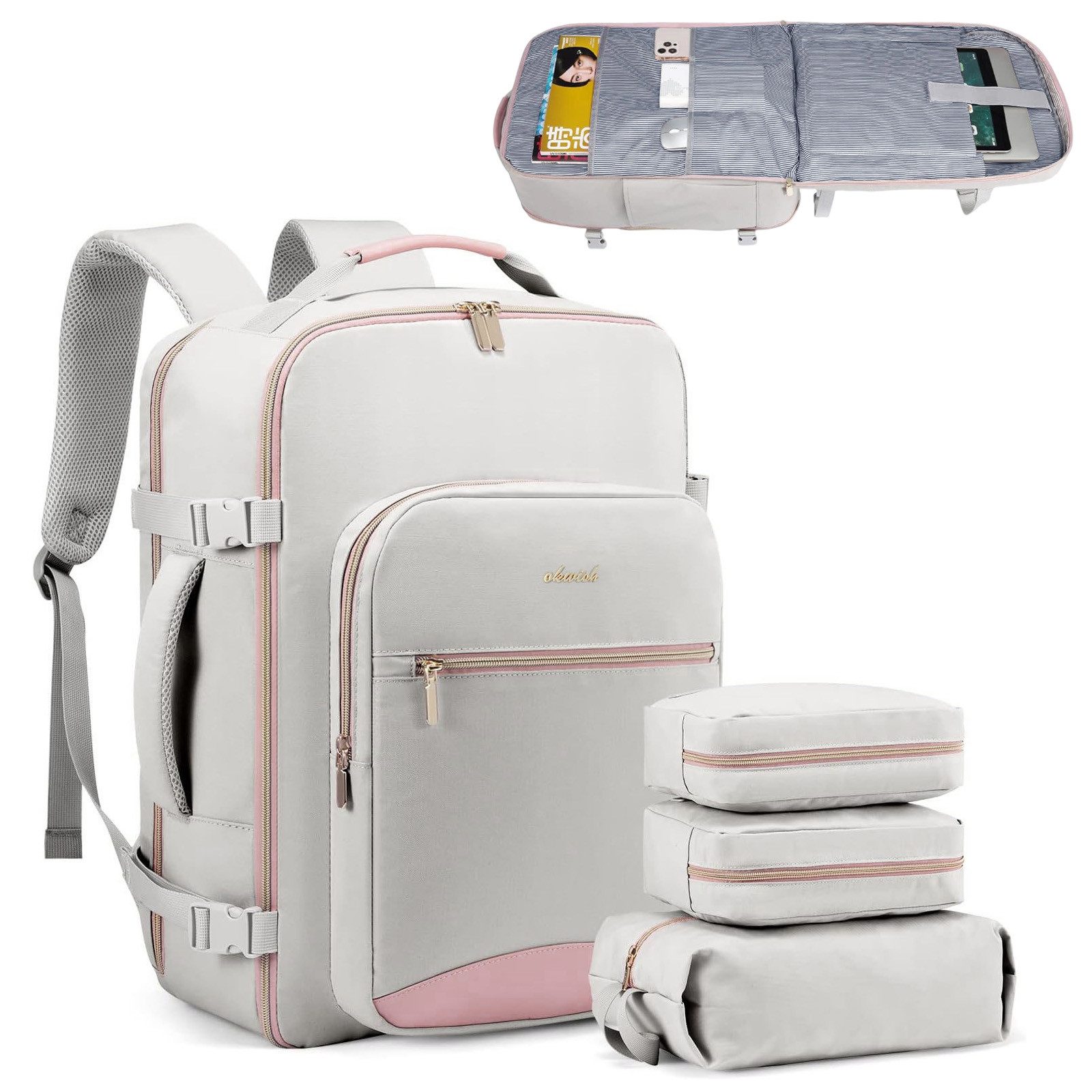 REDOM Reiserucksack 40L Handgepäck Laptoptasche mit günstig online kaufen