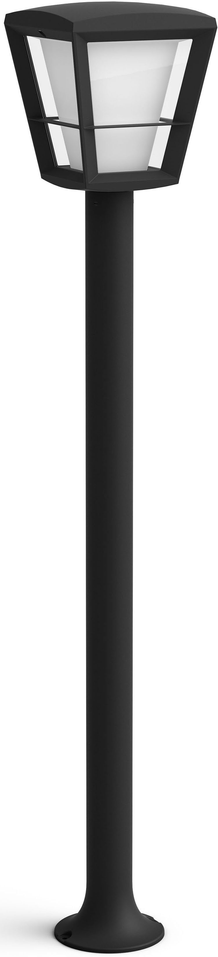 Philips Hue LED Außen-Stehlampe Econic, Dimmfunktion, Leuchtdauer einstellbar, Smart Home, mehrere Helligkeitsstufen, LED fest integriert, Extra-Warmweiß, Kaltweiß, Neutralweiß, Tageslichtweiß, Warmweiß