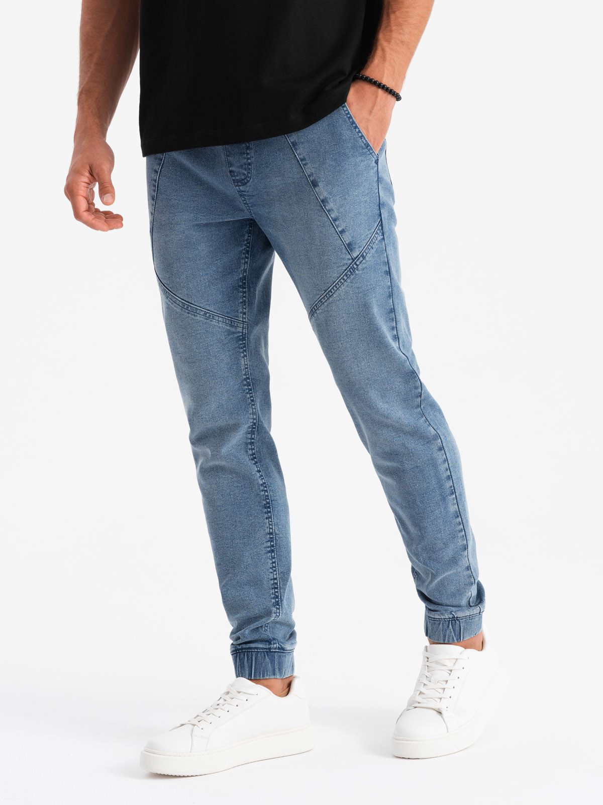 OMBRE Jogger Pants Herren-Jogginghose aus Denim günstig online kaufen