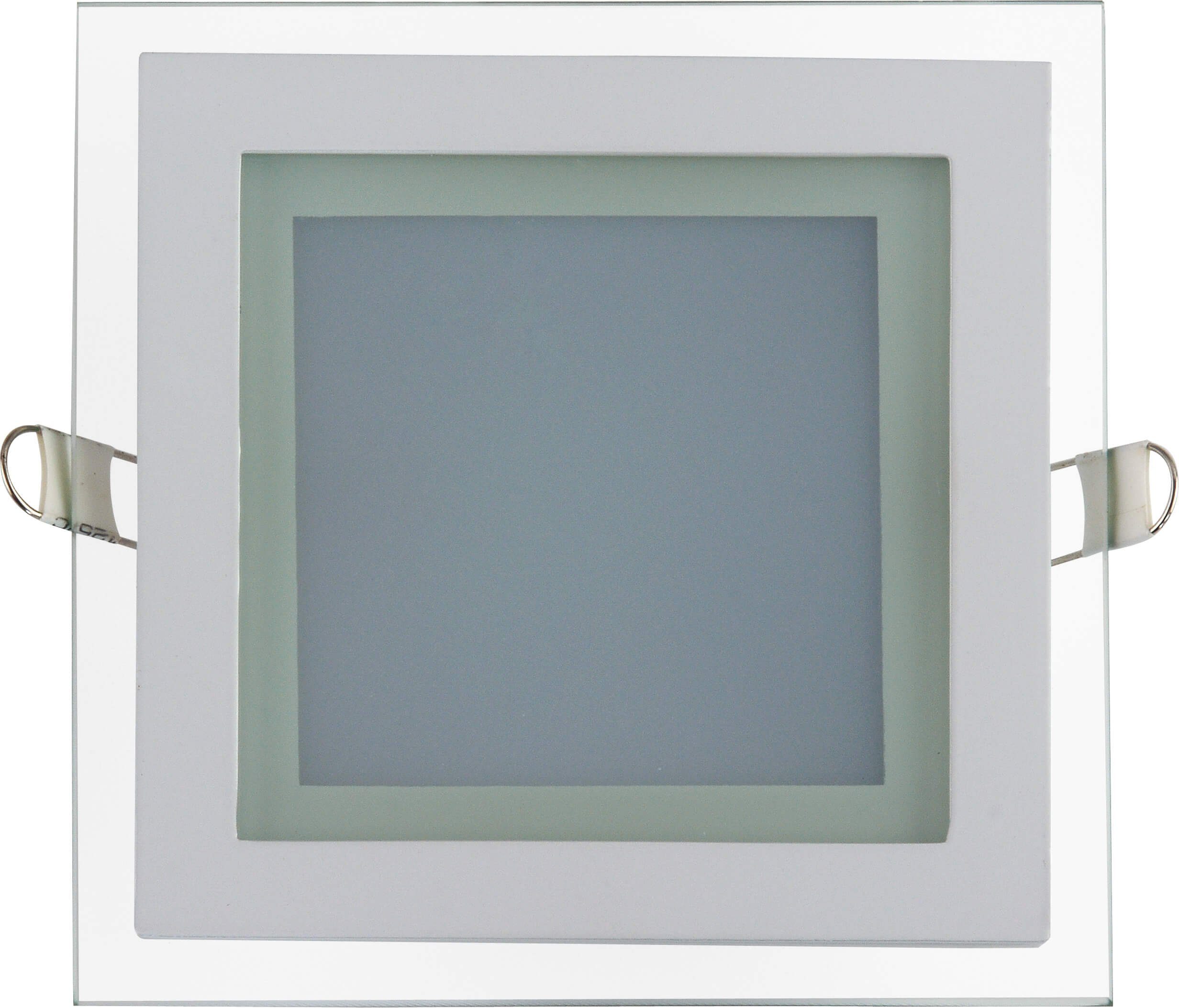 Einbauleuchte Lumen, 12w Ausschnittmaß Deckenleuchte LED 12,5x12,5cm V-TAC Glaspanel LED Einbauleuchte, Maße 16x16x4cm, 840
