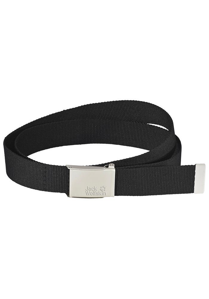 WIDE BELT schwarz Wolfskin Synthetikgürtel Jack WEBBING