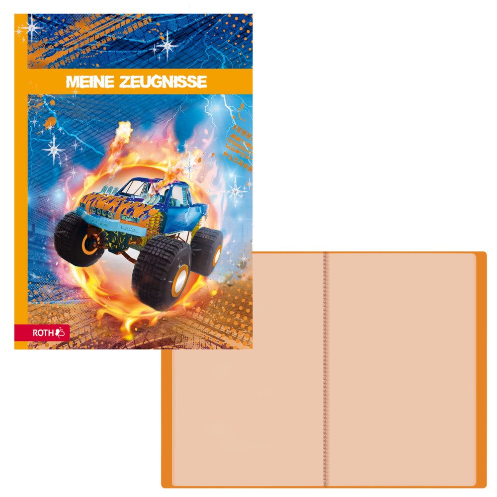 Roth Organisationsmappe Roth Zeugnismappe Monstertruck DIN A4