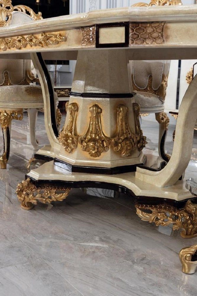 JVmoebel Esstisch Klassischer Tisch Holz Tische Barock Rokoko Antik Stil Ess Wohn Zimmer (1-St), Made in Europa