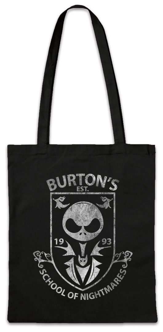 Urban Backwoods Beuteltasche Christmas School Stofftasche The Tim Nightmare Fun Before Stop Motion (1-tlg), Christmas Halloween Burton