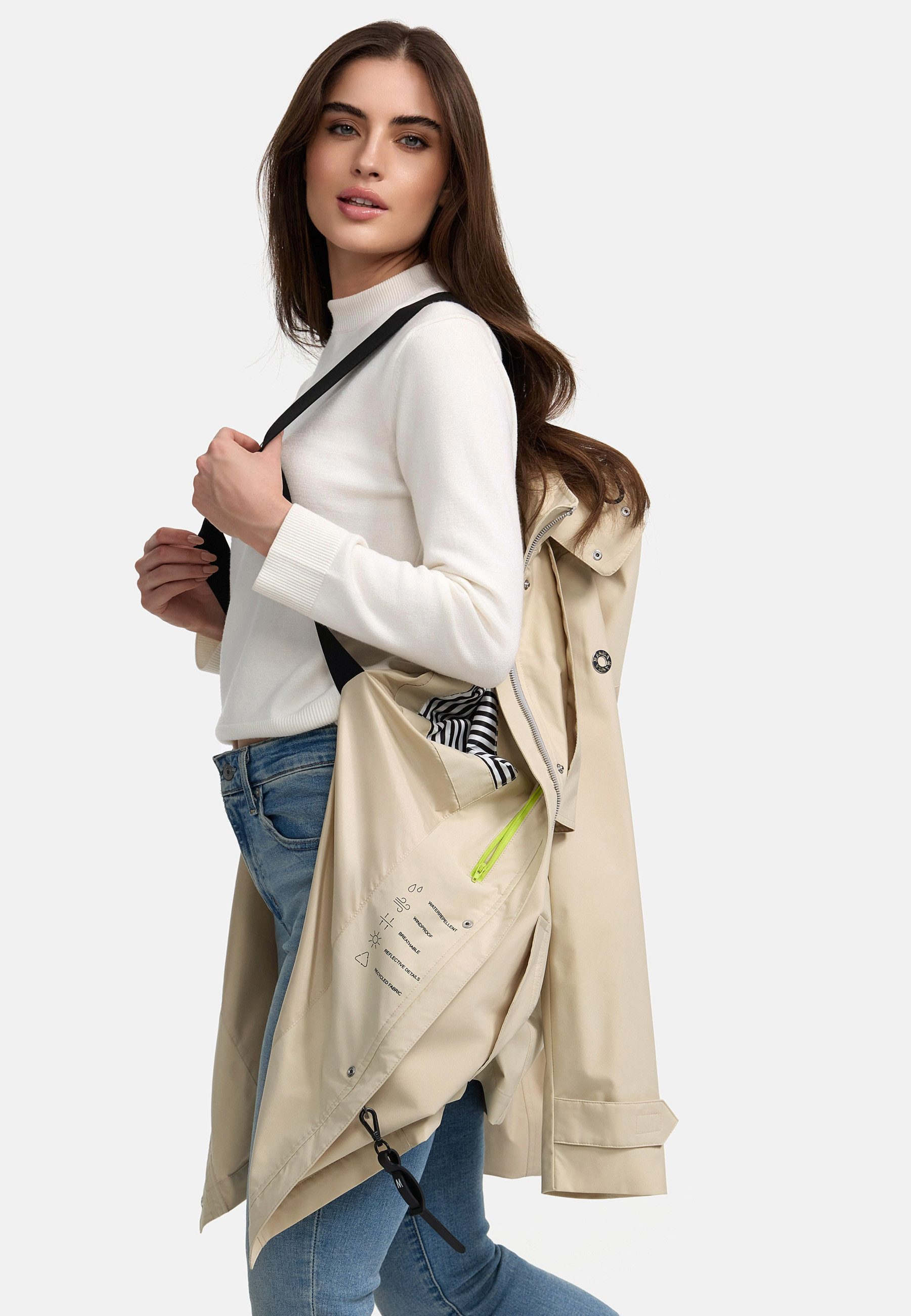 Manisa Regenmantel mit Kapuze günstig online kaufen