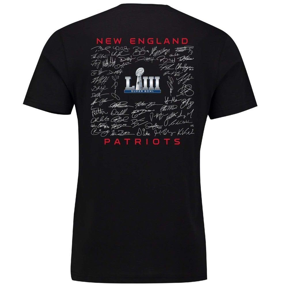 Extra NFL Point Champions Fanatics PATRIOTS Super Bowl NEW LIII 2019 ENGLAND Fanatics Print-Shirt T-Shirt