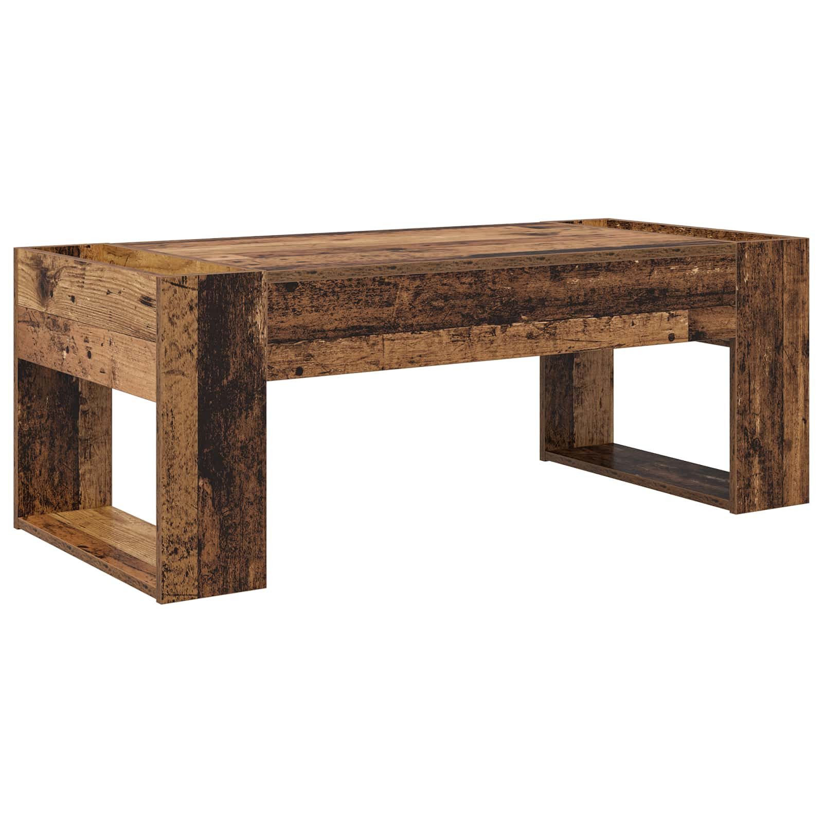 vidaXL Couchtisch Couchtisch Altholz 110 x 50 x 41 cm Holzwerkstoff (1-St)