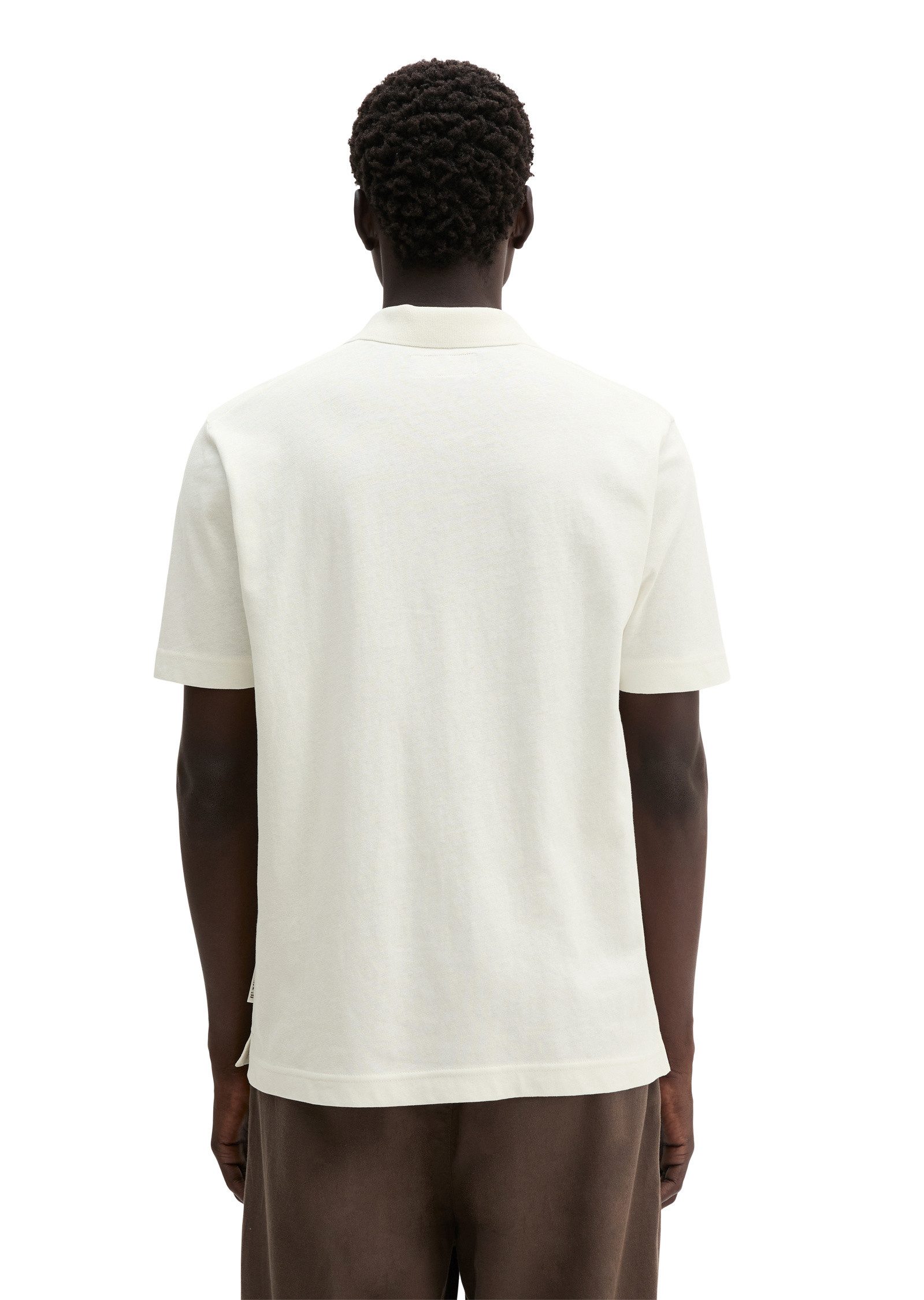 Marc O'Polo Poloshirt aus Baumwoll-Leinen-Mix