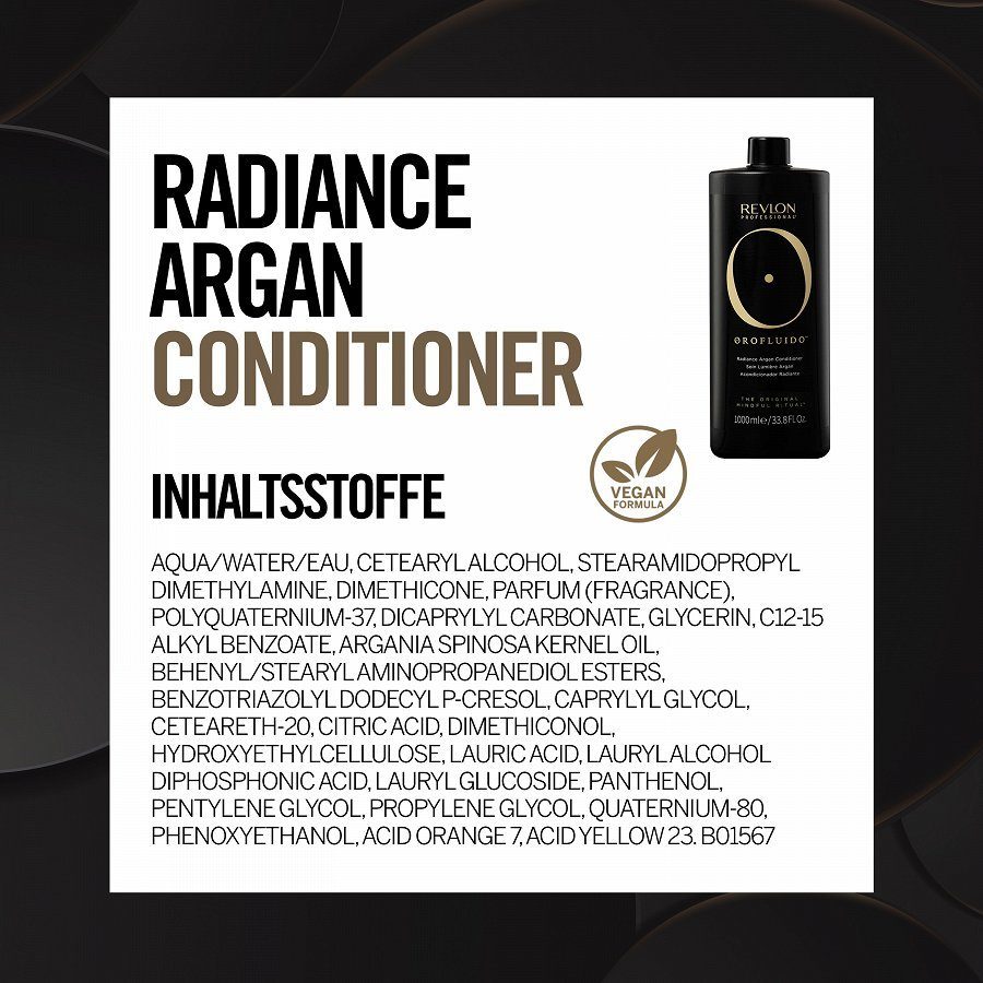 REVLON PROFESSIONAL Haarspülung OROFLUIDO RADIANCE ARGAN CONDITIONER, Vegan