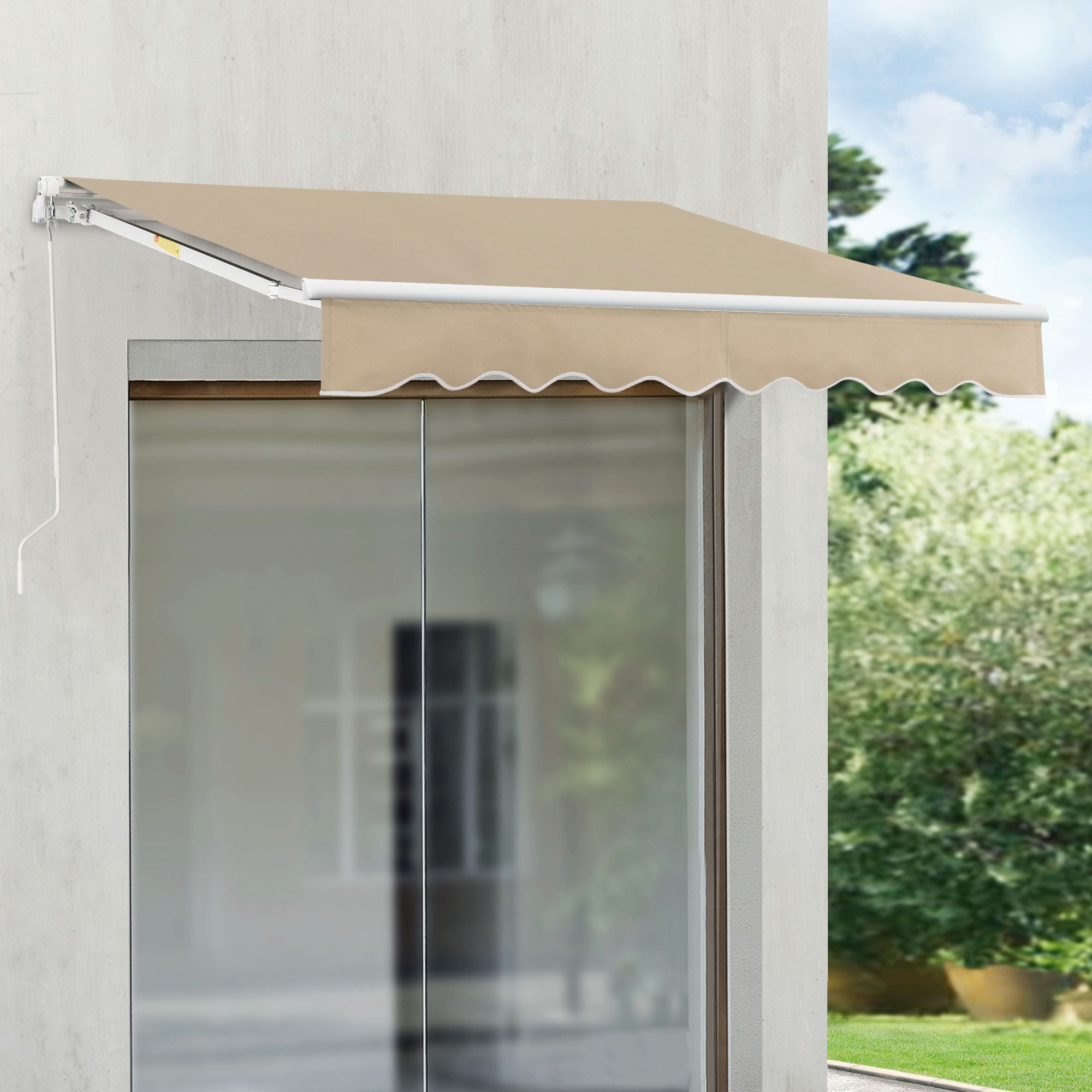en.casa Gelenkarmmarkise »Bitonto« Aluminiumgestell 250 x günstig online kaufen