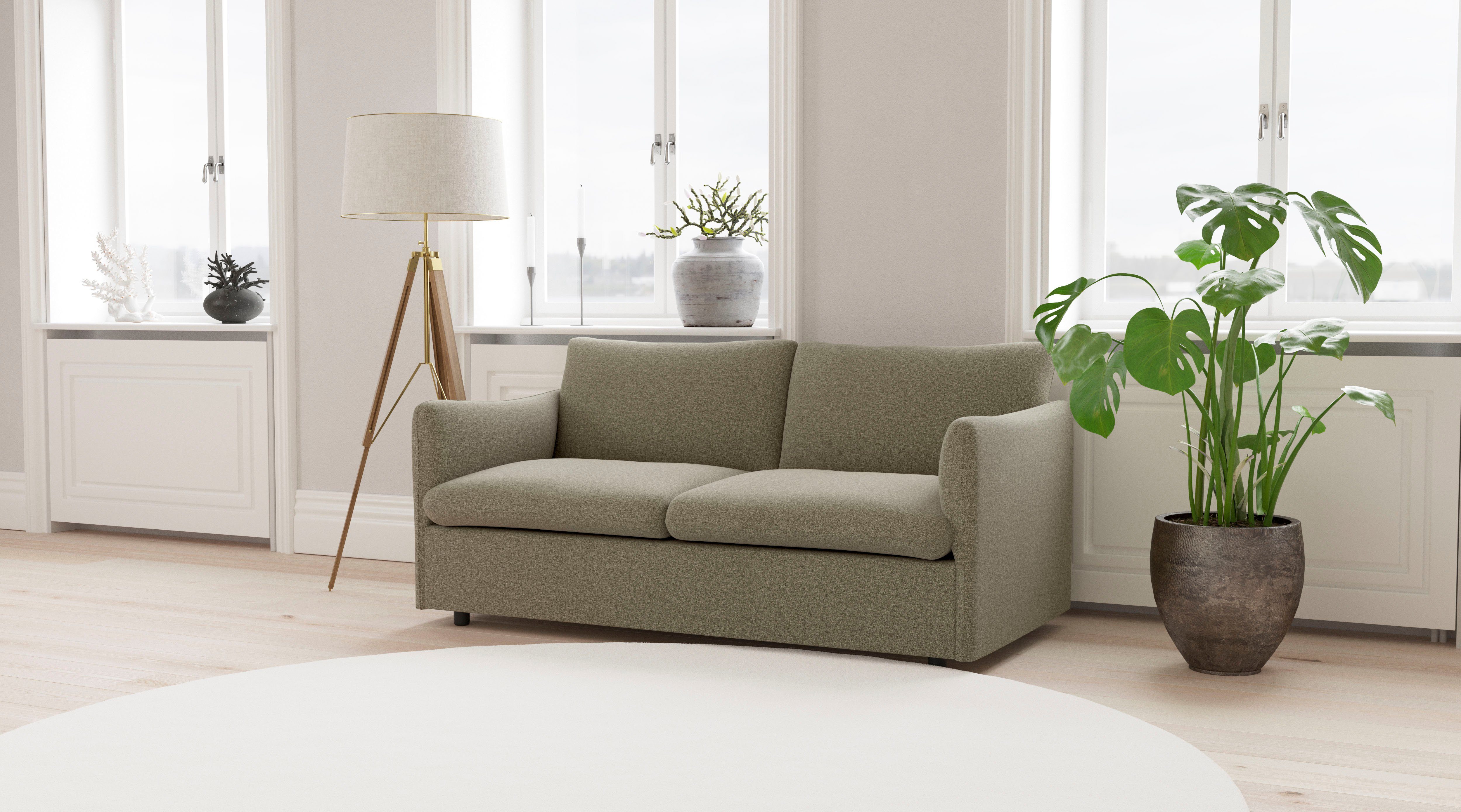 2-Sitzer in attraktiver Sofakombinationen andas Imatra, Form, unterschiedliche verfügbar