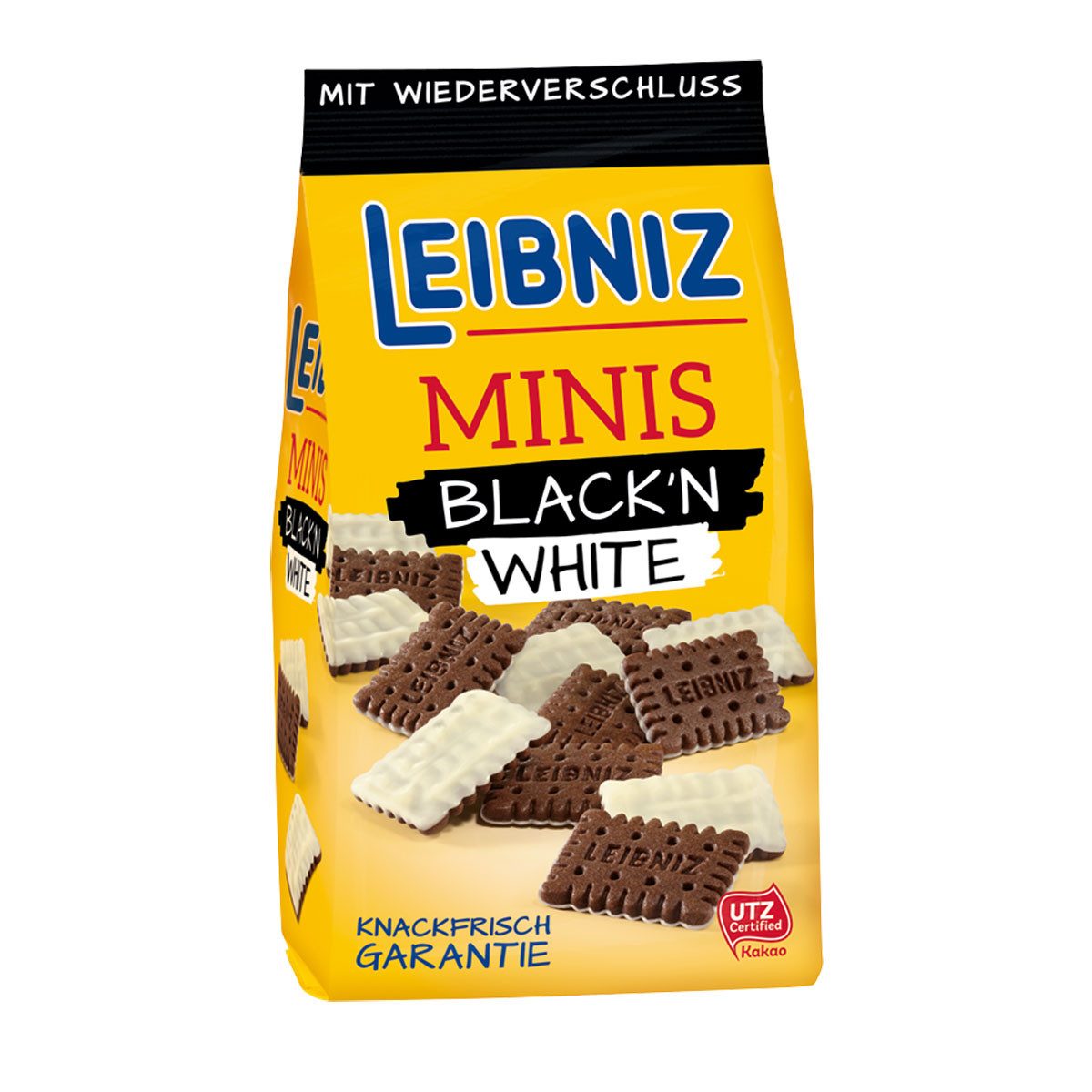 LEIBNIZ Kekse, Leibniz Minis Black n White Butterkekse mit weißer Schokolde 125g