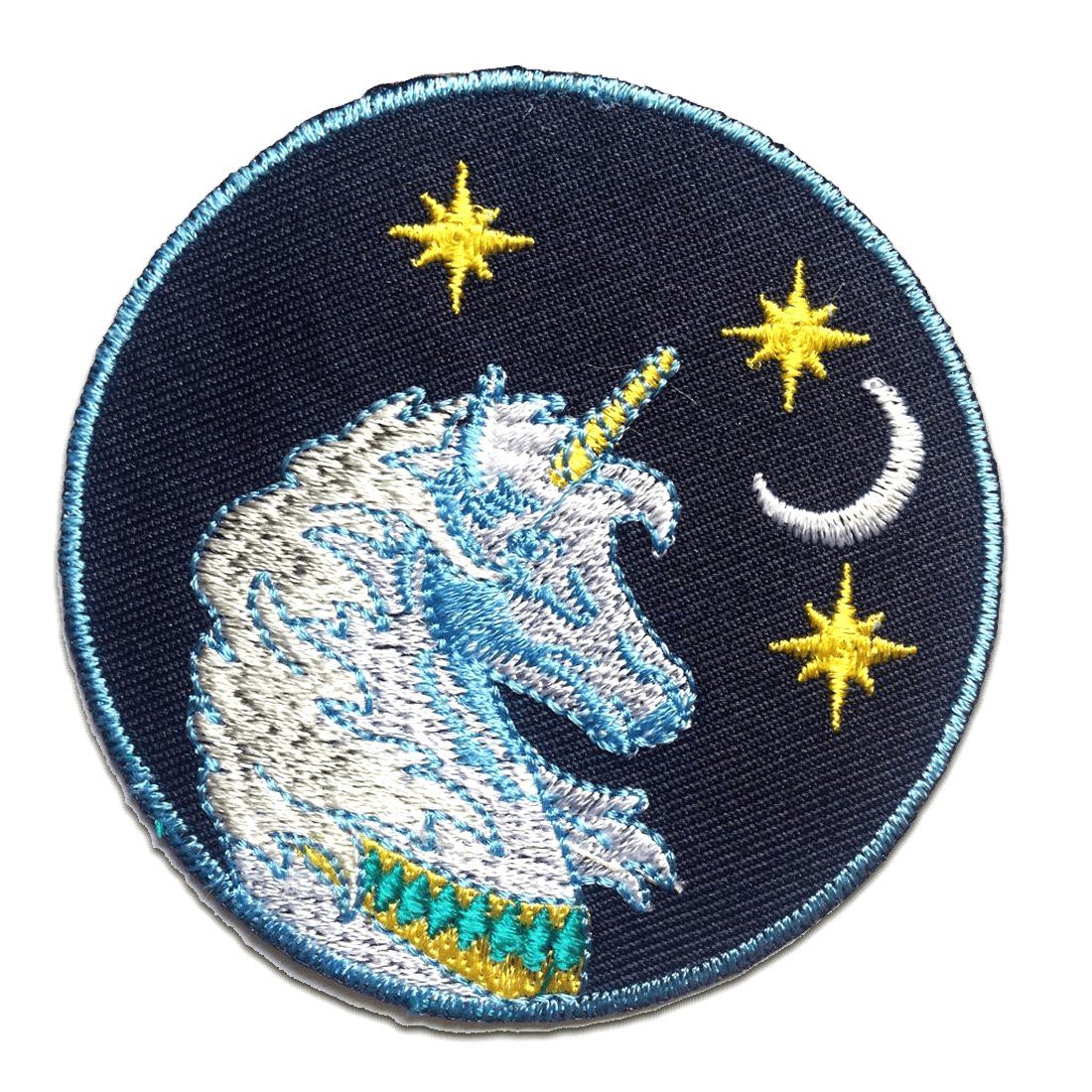 Catch the Patch Aufnäher Bügelbild, Aufbügler, Applikationen, Patches, Flicken, zum aufbügeln, Polyester, Einhorn Kinder - Größe: 7 x 7 cm