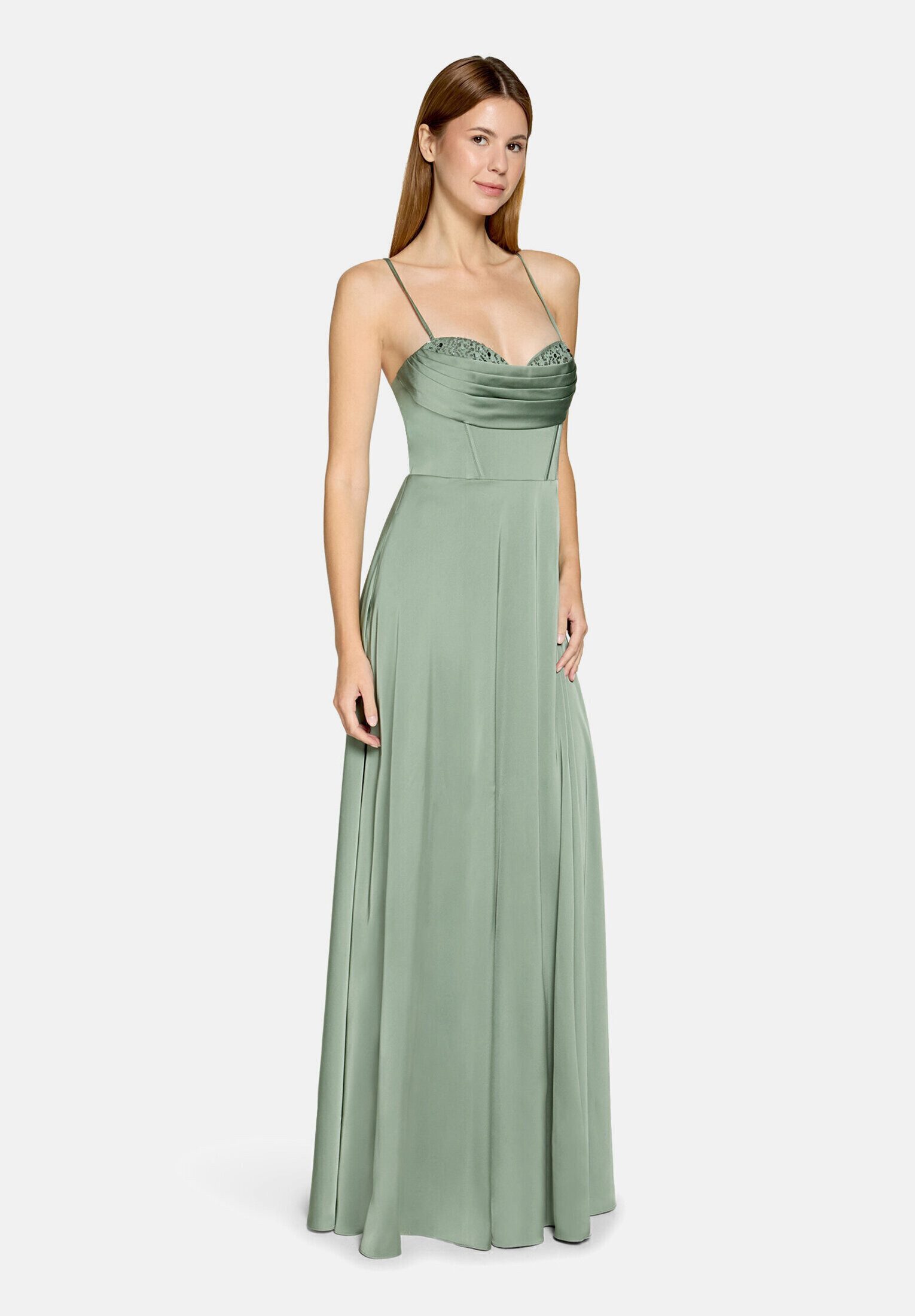 Vera Mont Abendkleid Damen mit Wasserfallausschnitt