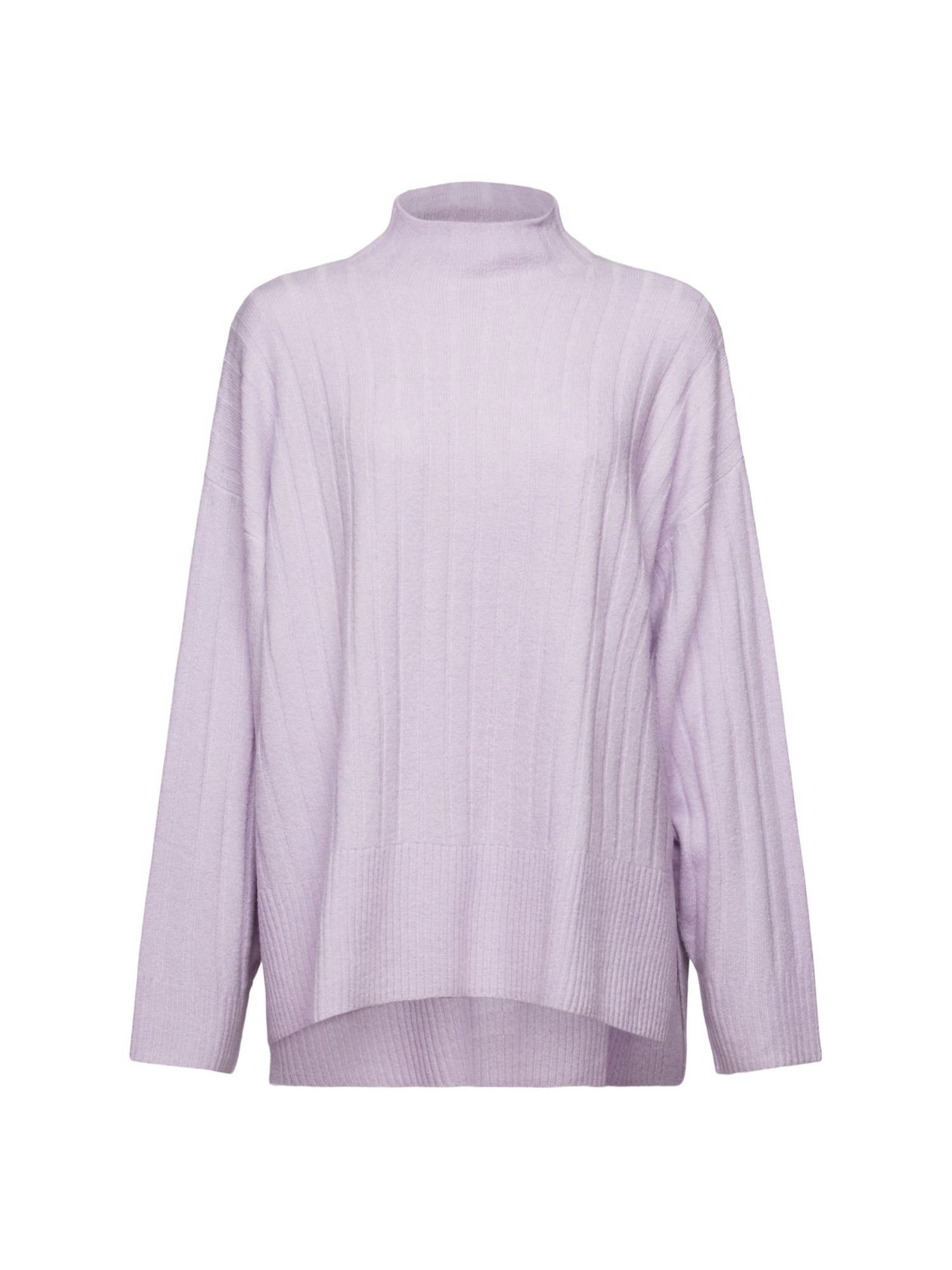 Gerippter Esprit LAVENDER Strickpullover Flachstrickpullover