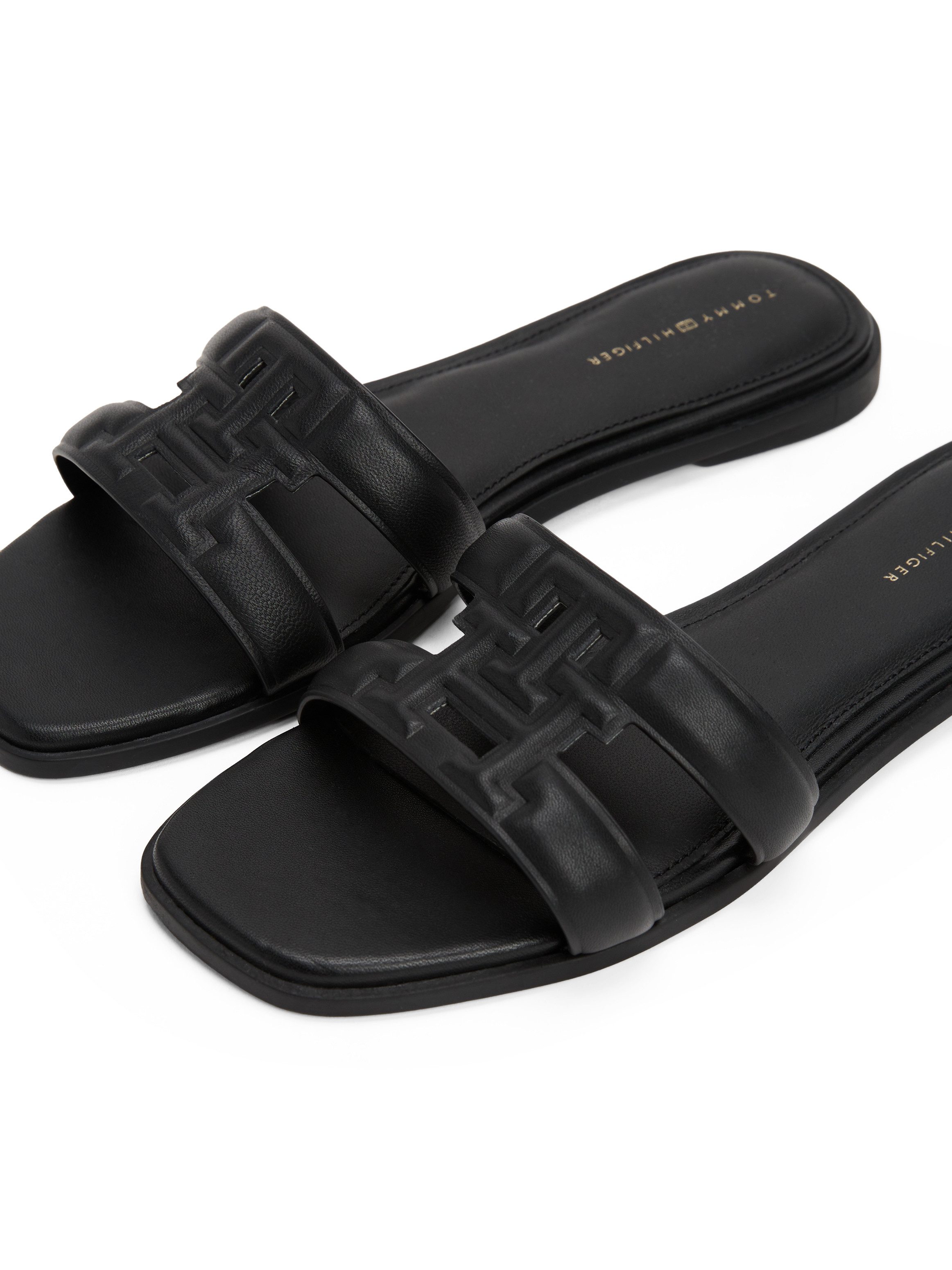 Tommy Hilfiger TH LOGO STRAP MULE Pantolette Bequemschuh, Sommerschuh, Flats mit TH-Logo als Schnalle – Bild 4 von 5