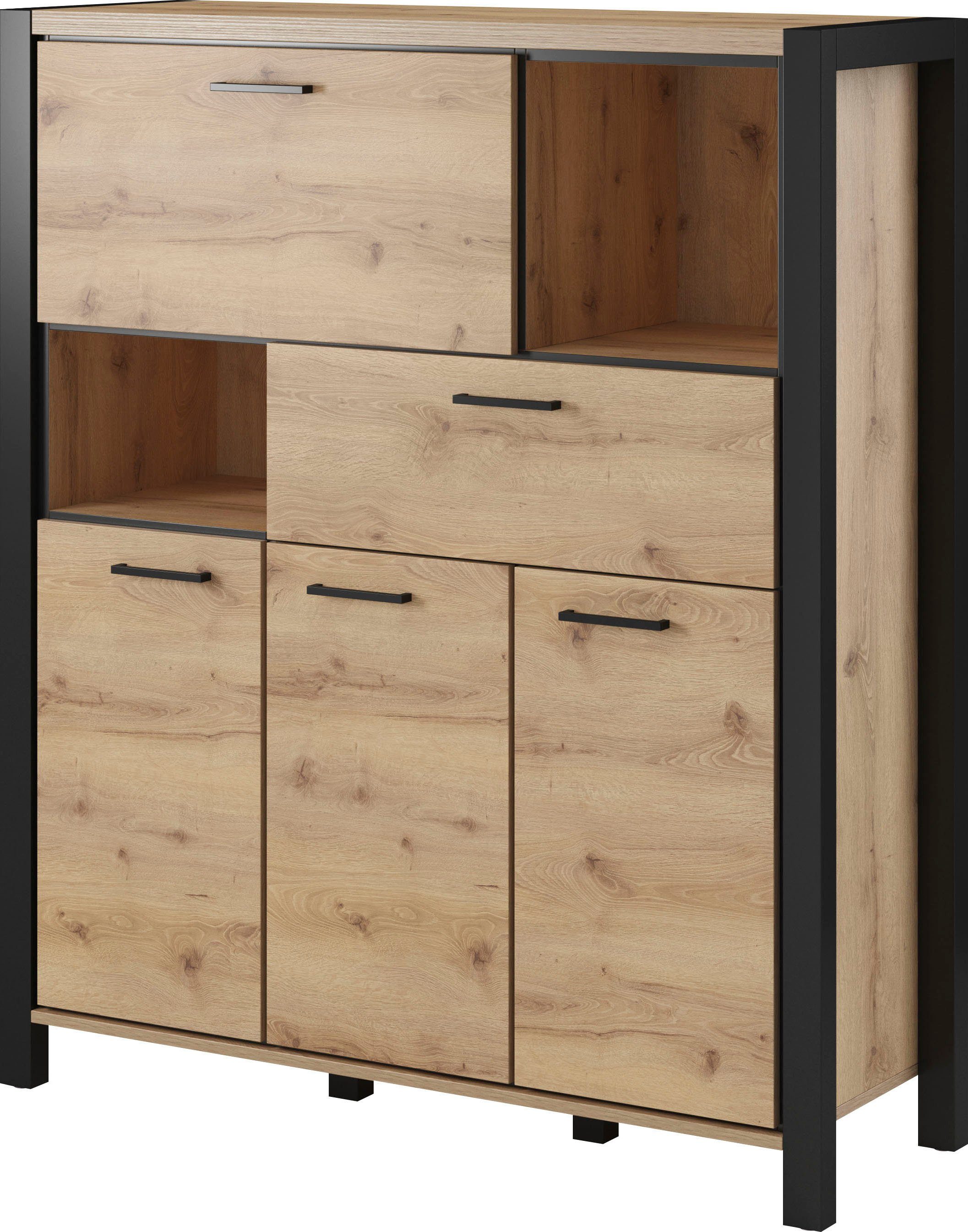Home affaire Highboard "Aktiv" Breite 120 cm günstig online kaufen