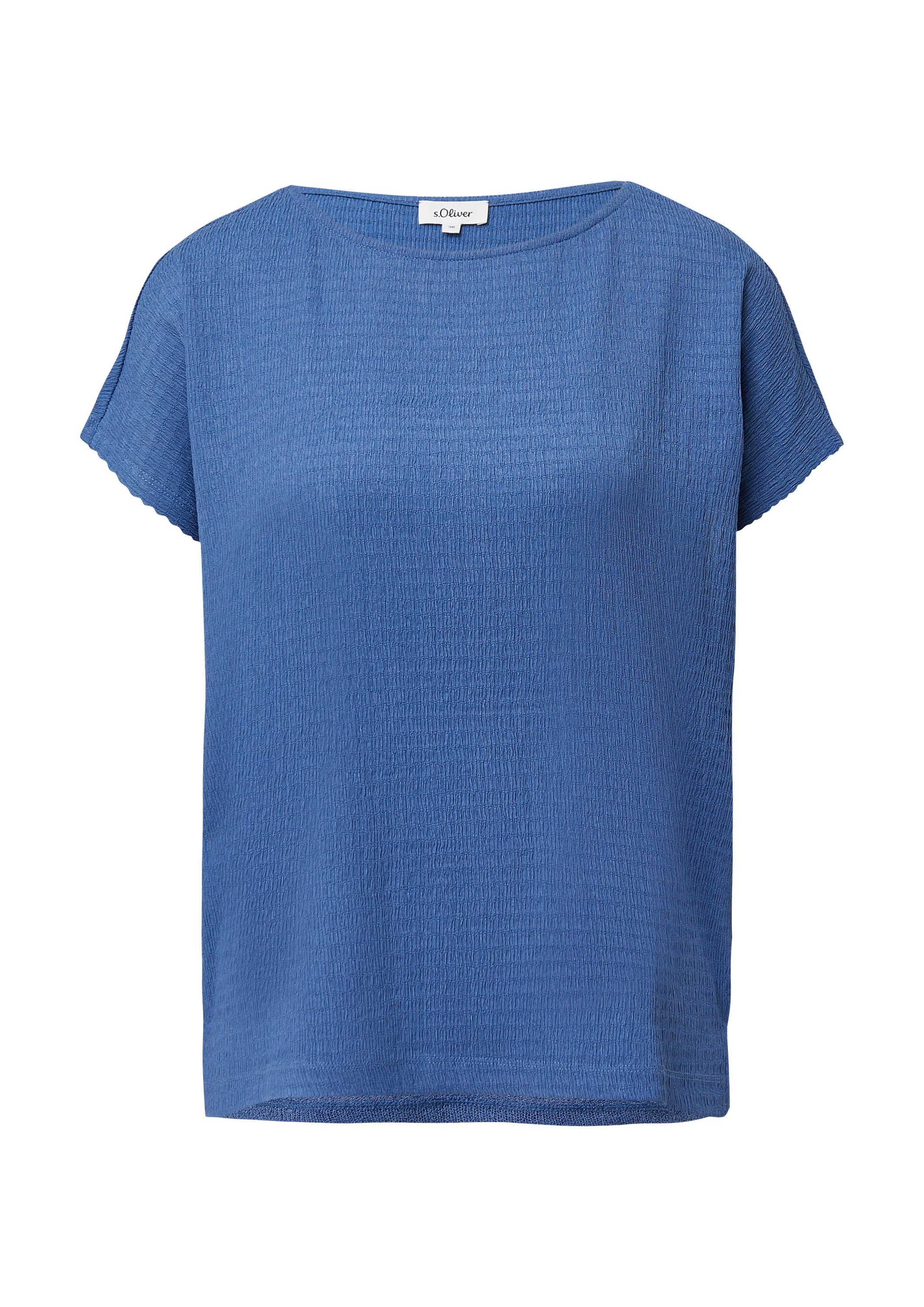 s.Oliver Kurzarmshirt T-Shirt Strukturiertes T-Shirt im Relaxed Fit günstig online kaufen