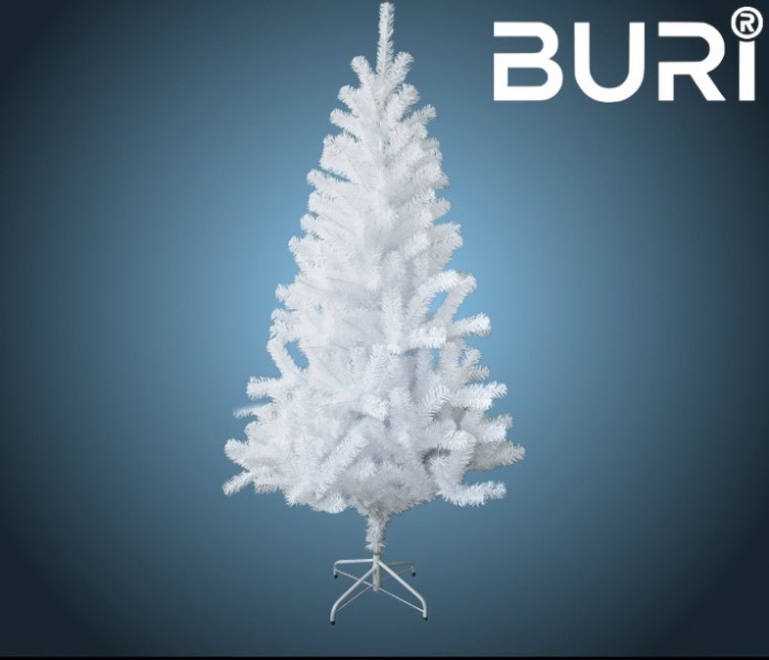 Künstlicher Weihnachtsbaum weiß 210cm BURI Weihnachtsbaum künstlicher