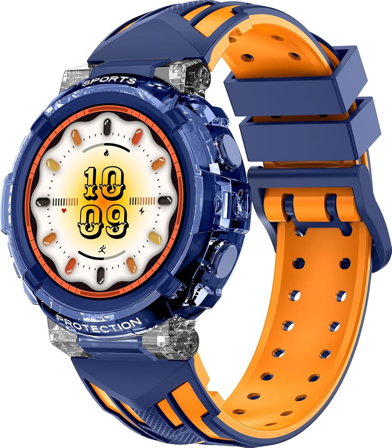 findtime FSHTWY25Blue Smartwatch (2,5 cm, sim-karte), Kinder Fitness Smartwatch mit Anrufen Gesundheits