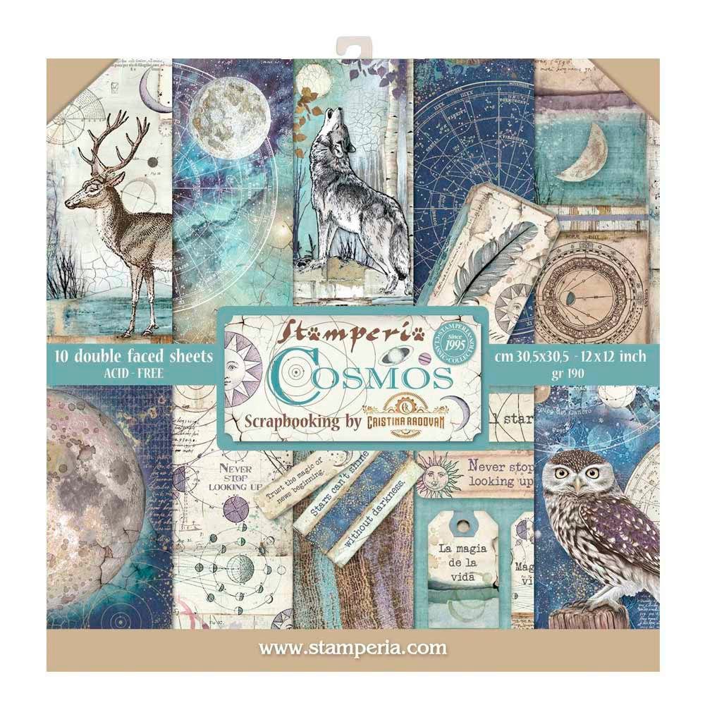 Stamperia Motivpapier Cosmos, 10 Blatt