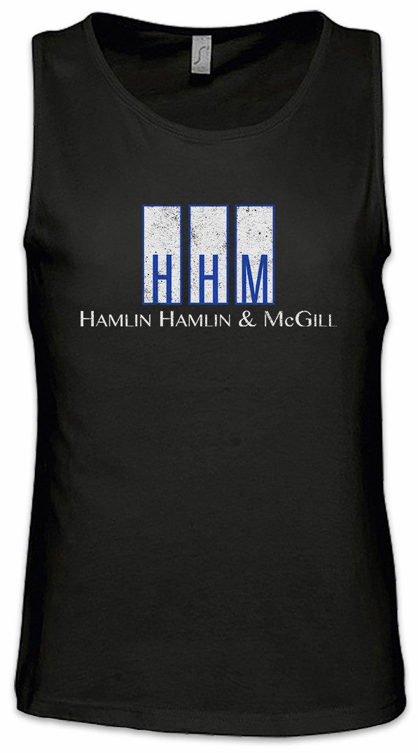 Urban Backwoods Tanktop Hamlin Hamlin & Mcgill Ärmelloses T-Shirt Breaking Better Bad Call Lawyer Goodman Logo Sign