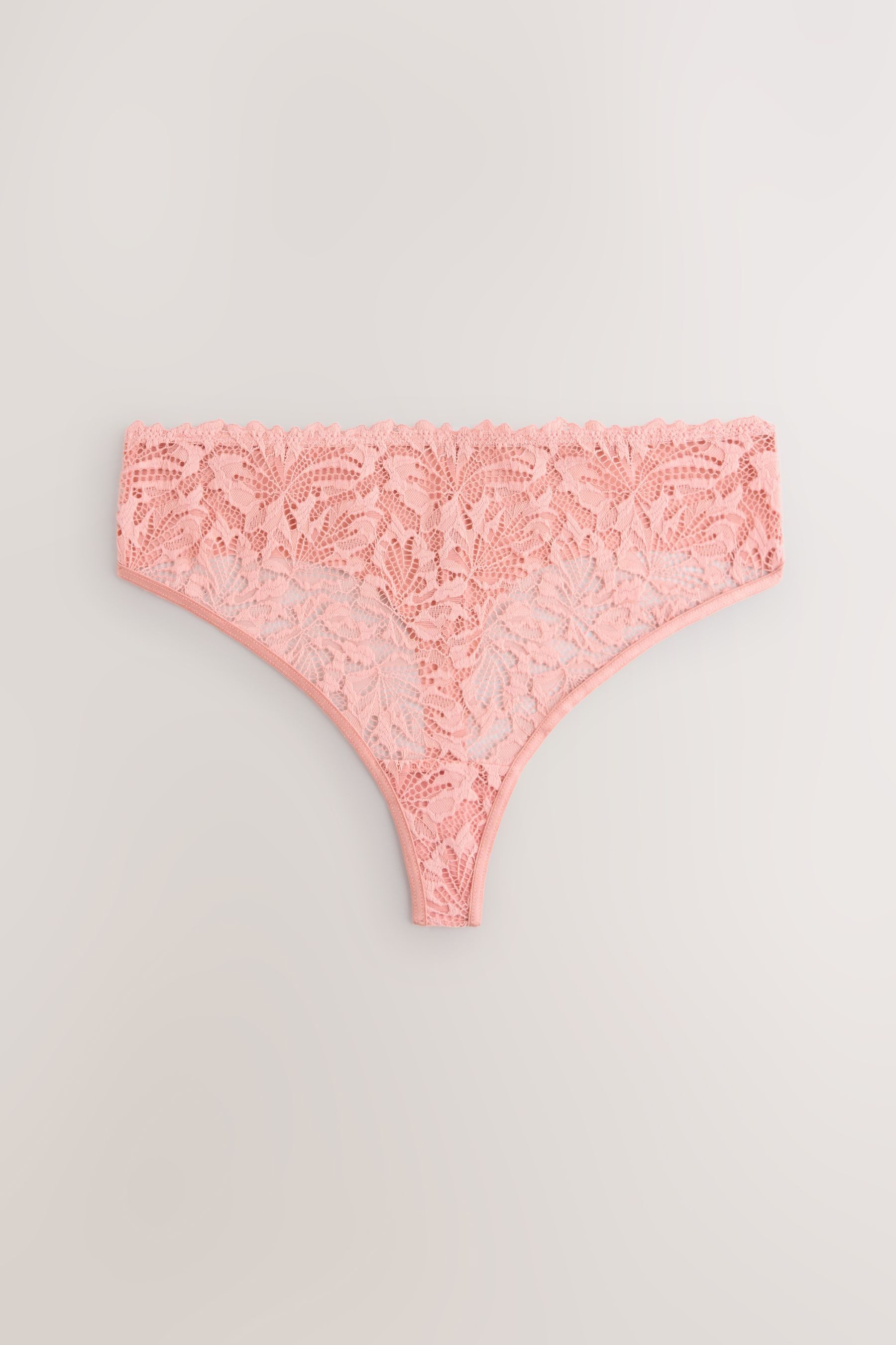 Next High-Waist-String 3er-Pack Nahtfreie Hochbund-Slips, Spitze, Tanga (3-St)