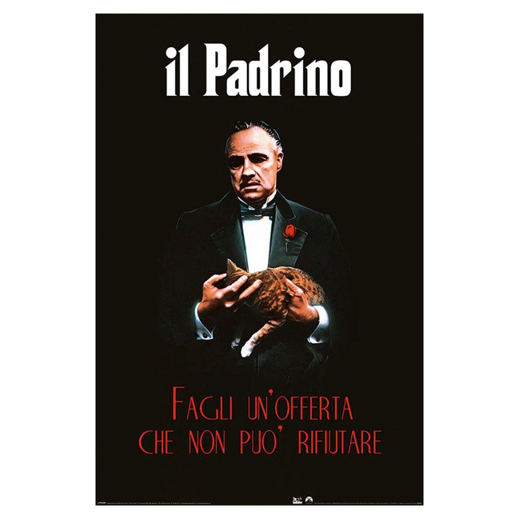 The Godfather Poster Un Offerta, Der Pate Il Padrino Plakat Wanddekoration
