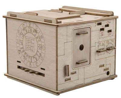 ESC, Escape Welt Spiel, Knobelspiel SPACE BOX - galaktischer Rätselspaß mit der 3D Puzzle Box, Holzspiel