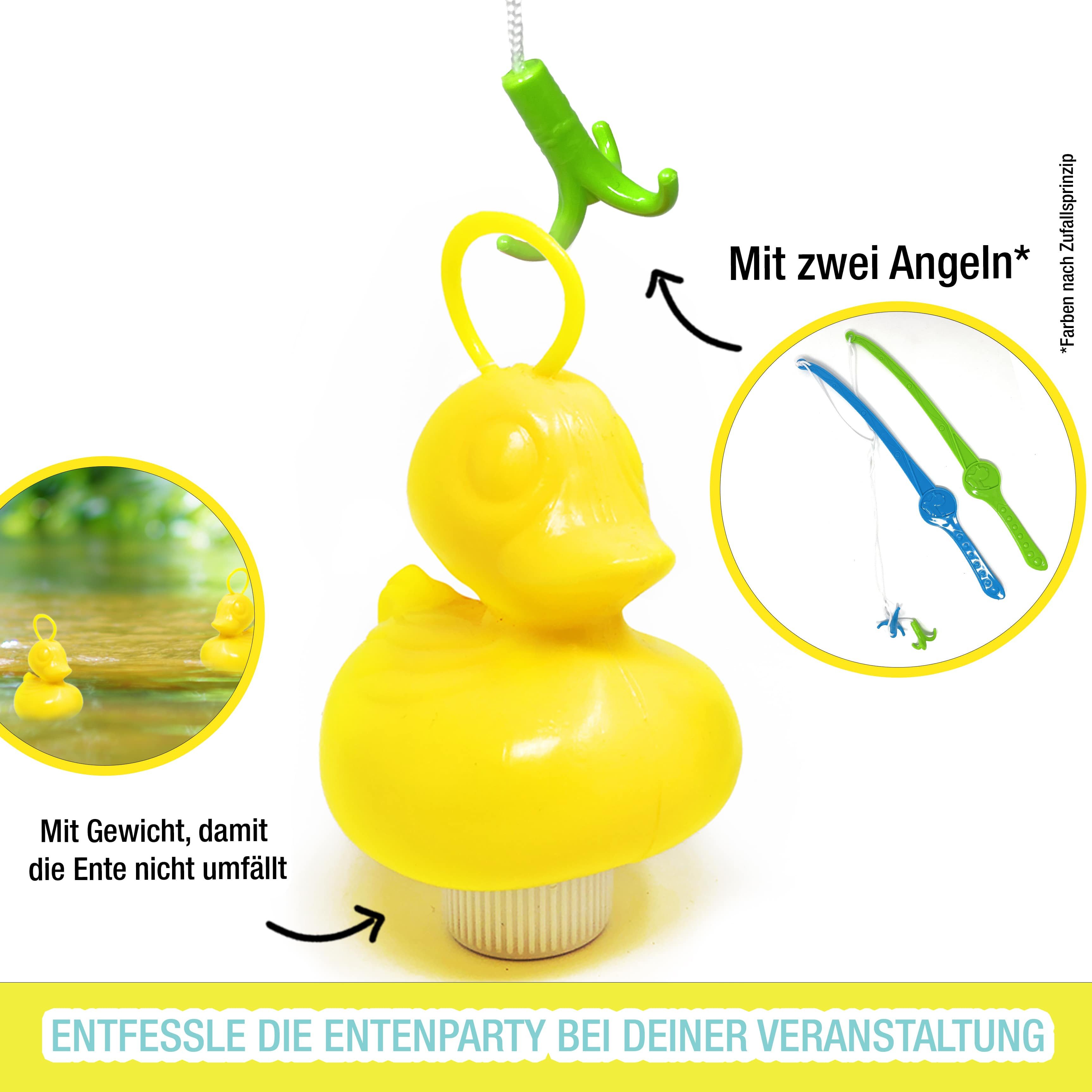 AMLI Spielzeug-Gartenset Entenangeln 16x Gelbe Enten inkl. 2 Angeln, Plasti günstig online kaufen