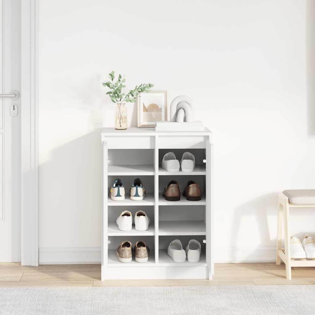 vidaXL Schuhregal Schuhschrank Weiß 57x34x76 cm günstig online kaufen