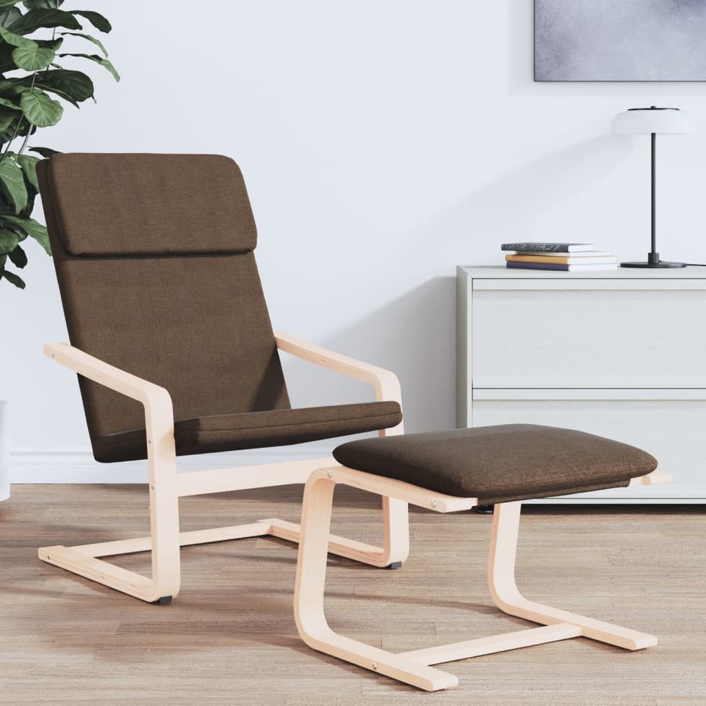 vidaXL Polsterhocker Fußhocker Dunkelbraun 51x41x40 cm günstig online kaufen