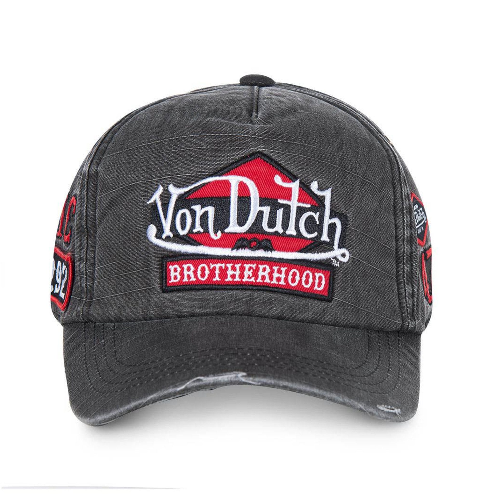 Von Dutch Baseball Cap Von Dutch Originals Dad Cap BROTHERHOOD USED Dark Grey (Basecap, Basecap, Dad Cap)