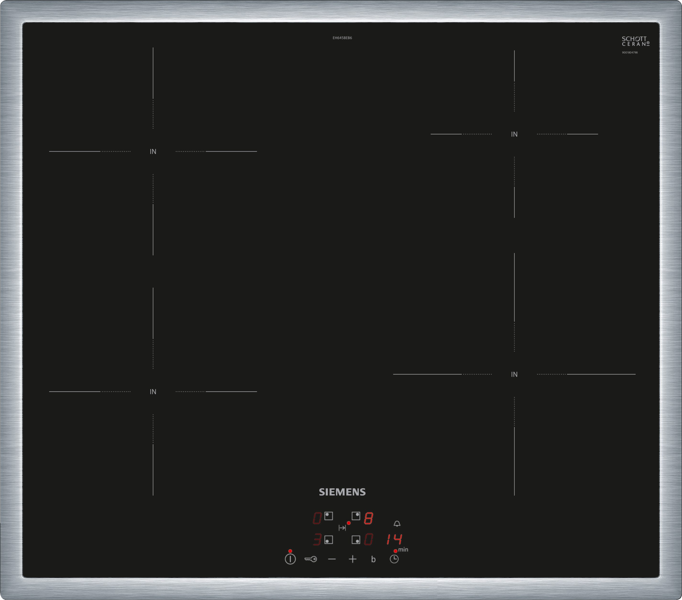 SIEMENS Induktions-Kochfeld von SCHOTT CERAN® iQ100 EH645BEB6E