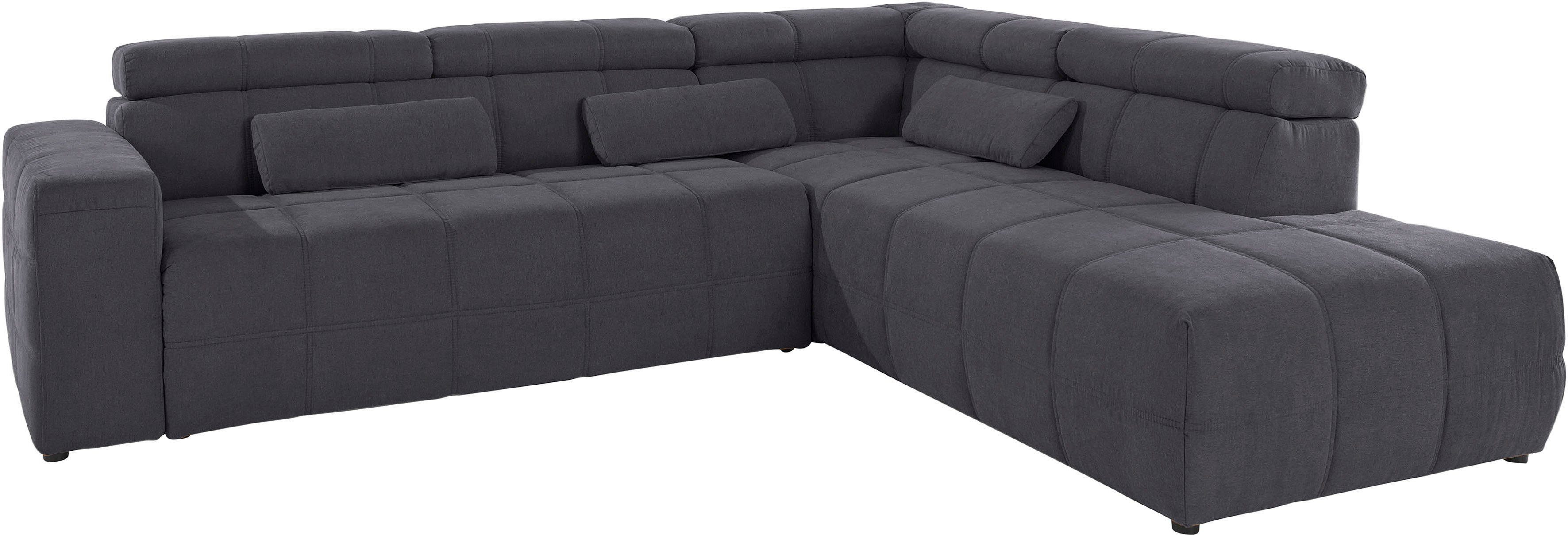 DOMO collection Ecksofa "Cunelli tolle Sitznähte als Designelement, fester günstig online kaufen