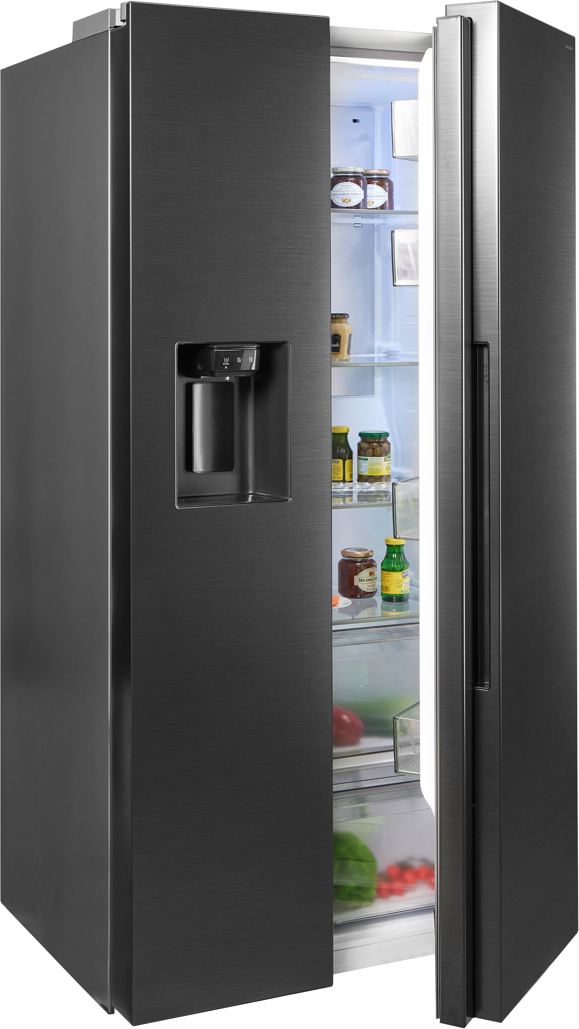 Samsung Side-by-Side RS70F RS70F66KBFEF, 178 cm hoch, 91,2 cm breit, Eis- und Wasserspender, Al Energy Mode, No Frost+