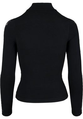 URBAN CLASSICS T-Shirt Urban Classics Damen Ladies Lace Striped LS (1-tlg)