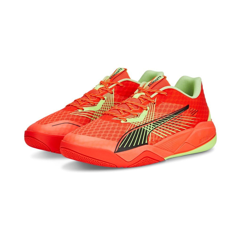 Hallen-Indoorschuhe Eliminate Power Nitro II gelb/rot Herren Badmintonschuh