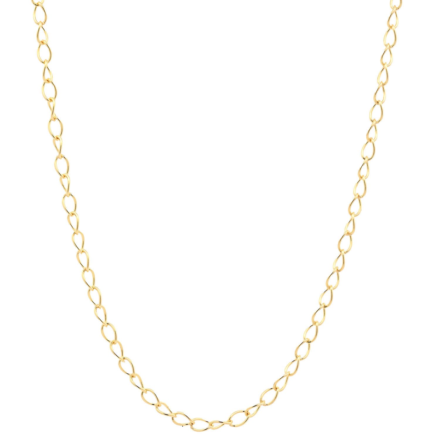 HOPLO Goldkette Ankerkette weit gedreht Halskette 1,6 mm 40 cm 333-8 Karat Gold