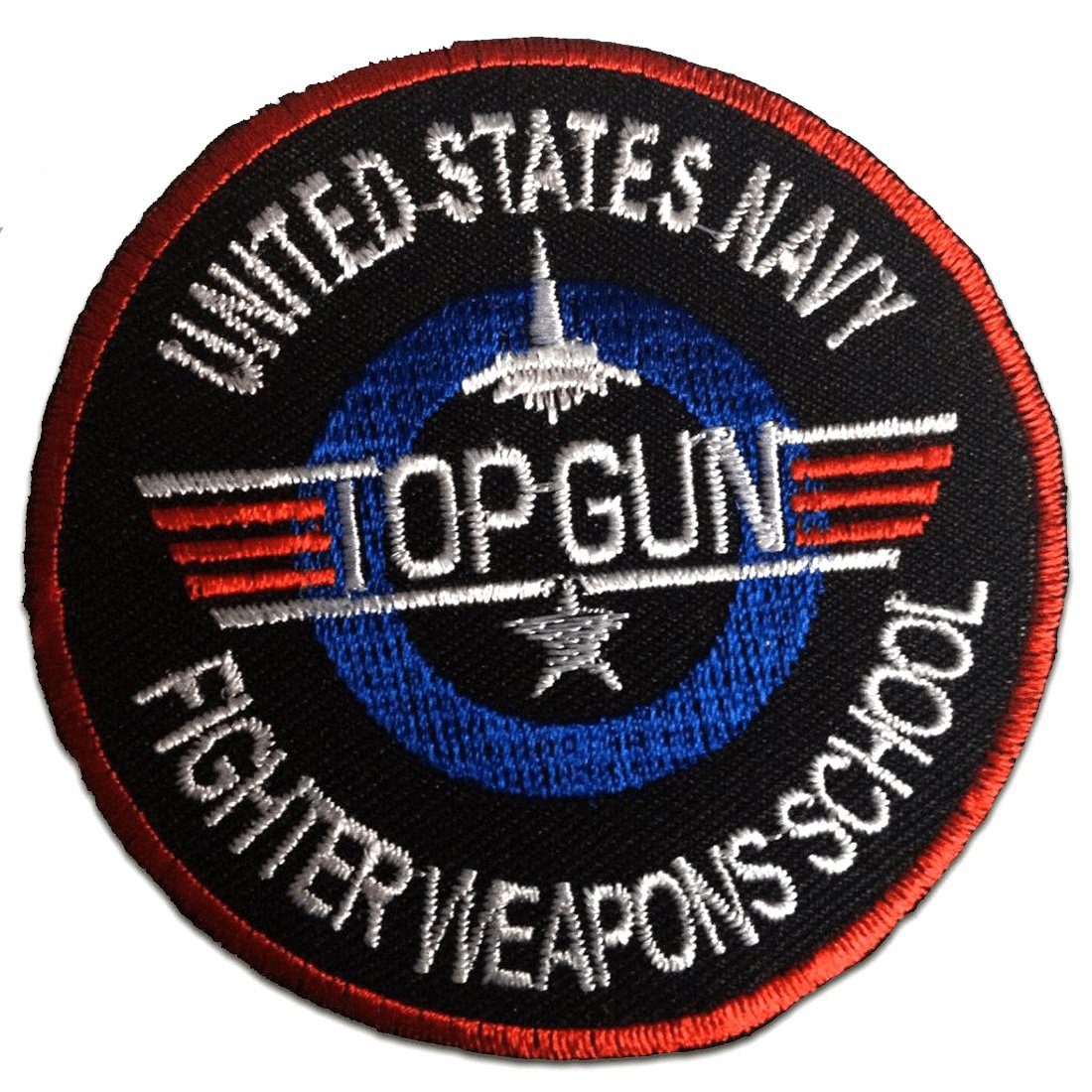 Catch the Patch Aufnäher Bügelbild, Aufbügler, Applikationen, Patches, Flicken, zum aufbügeln, Polyester, Top Gun Movie - Größe: Ø 7,5 cm