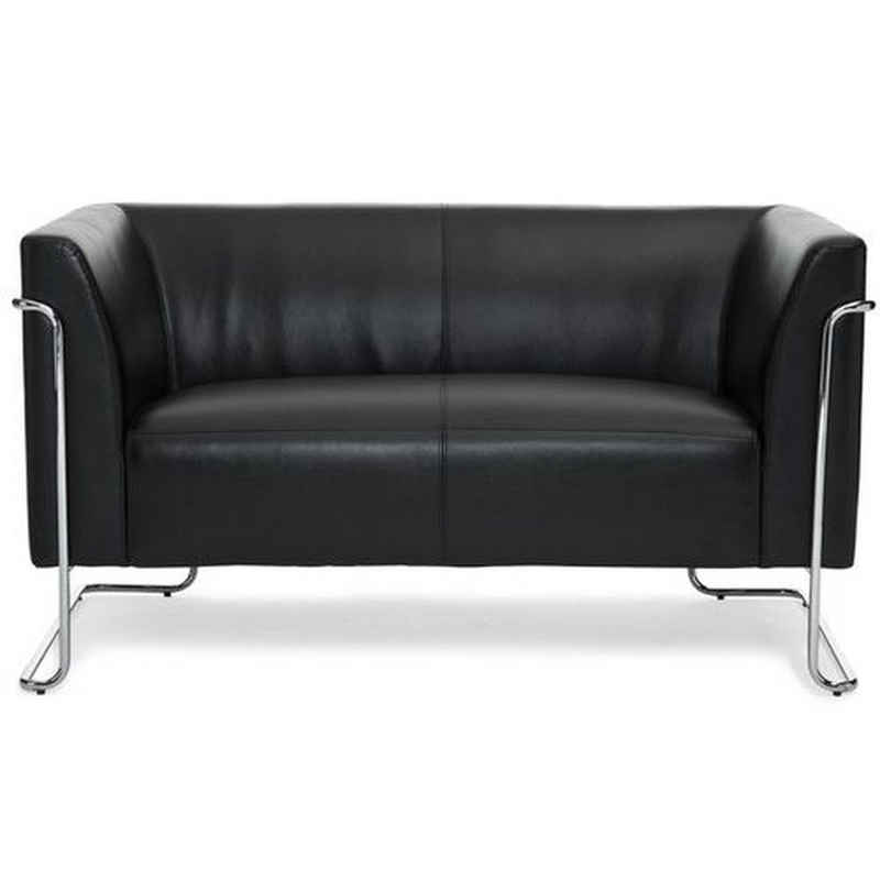 hjh OFFICE Sofa Lounge Sofa CURACAO Kunstleder mit Armlehnen, 1 St, Couch, bequem gepolstert