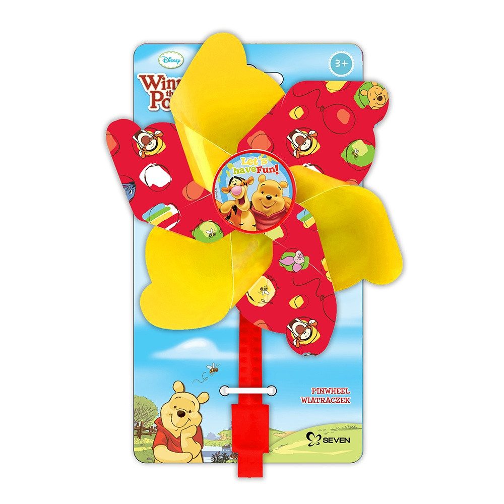 Seven Polska Windrad WINNIE THE PUUH Lenker-Windrad, Drehspaß für Roller und Fahrrad