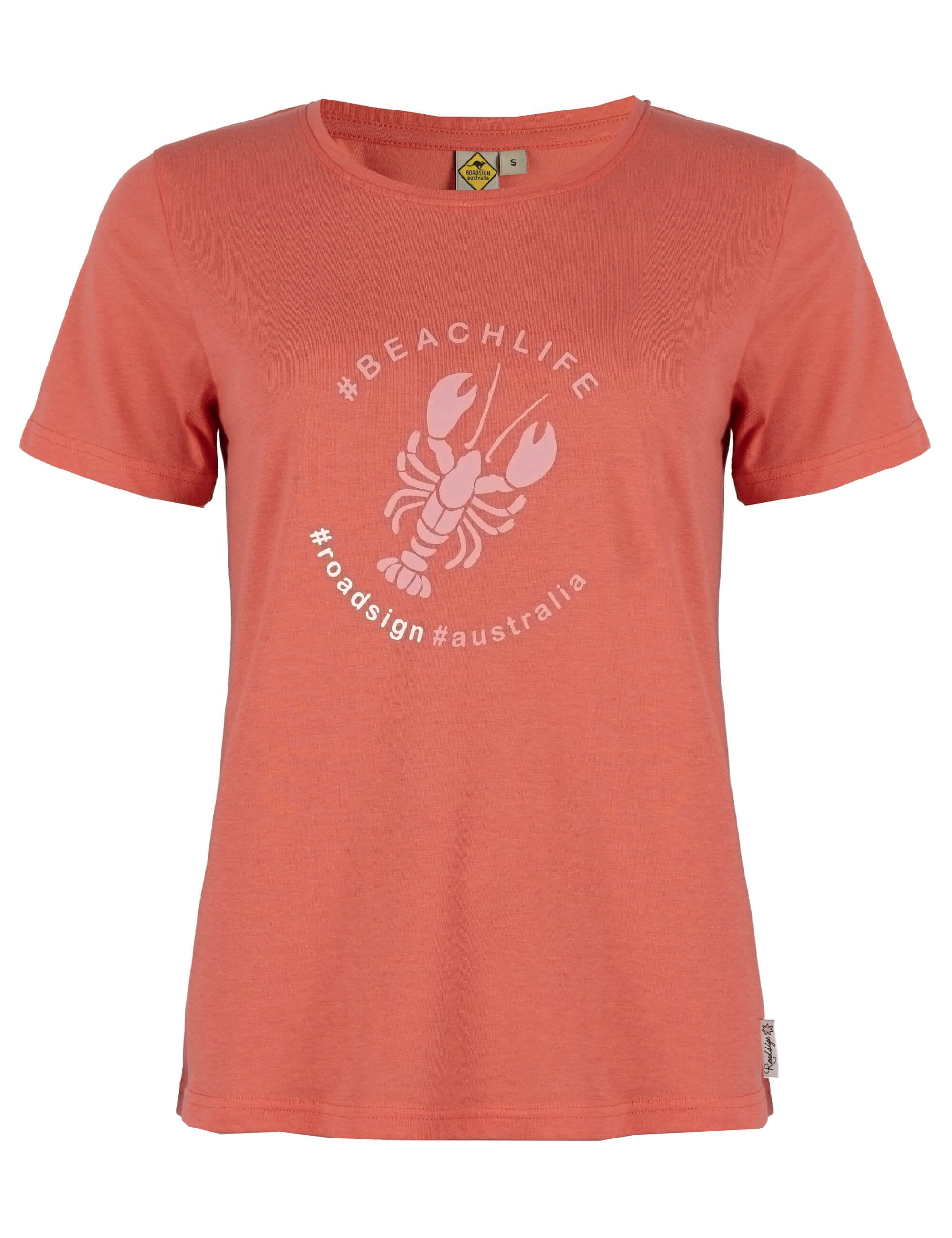 ROADSIGN australia T-Shirt Lobster (1, 1-tlg., 1) stylisches Printshirt aus reiner Baumwolle mit hohem Tragekomfort
