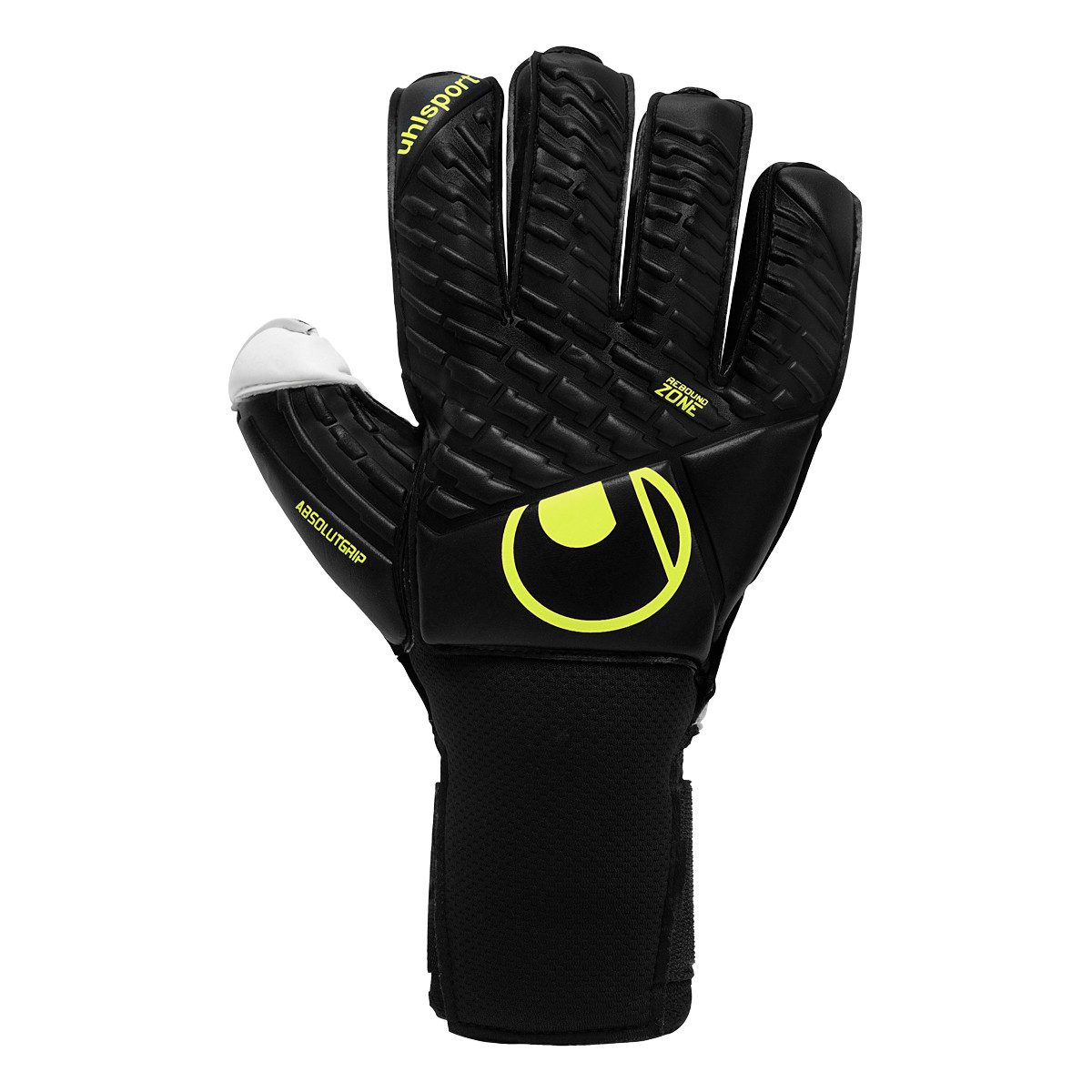 uhlsport Torwarthandschuhe FM Absolutgrip Flex Frame Carbon SCHWARZ/FLUO GELB