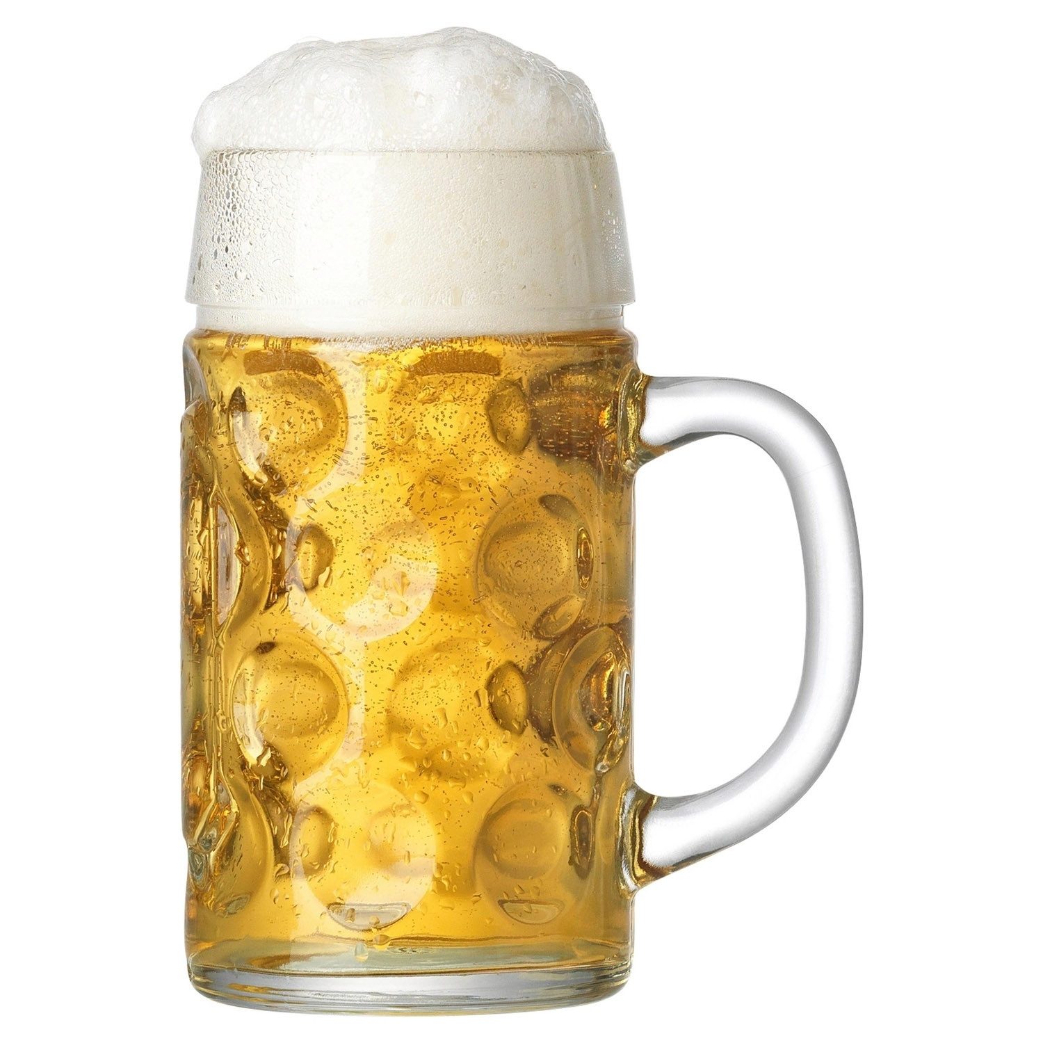 Ritzenhoff & Breker Bierkrug ALEV, 1 Liter, Transparent, mit Henkel, Glas, Spülmaschinengeeignet