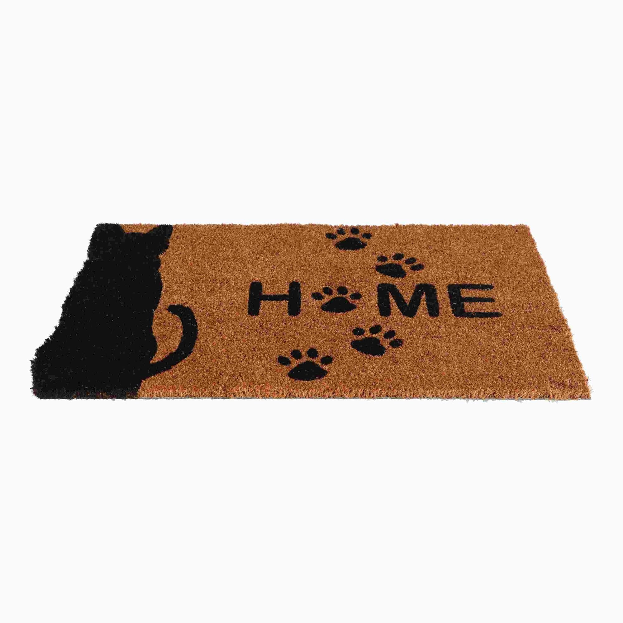 Thumbnail - Rivanto Kokosmatte, Türmatte Kokosmatte Katze Home 75x45cm Höhe 1,5cm Kokosfaser/PVC